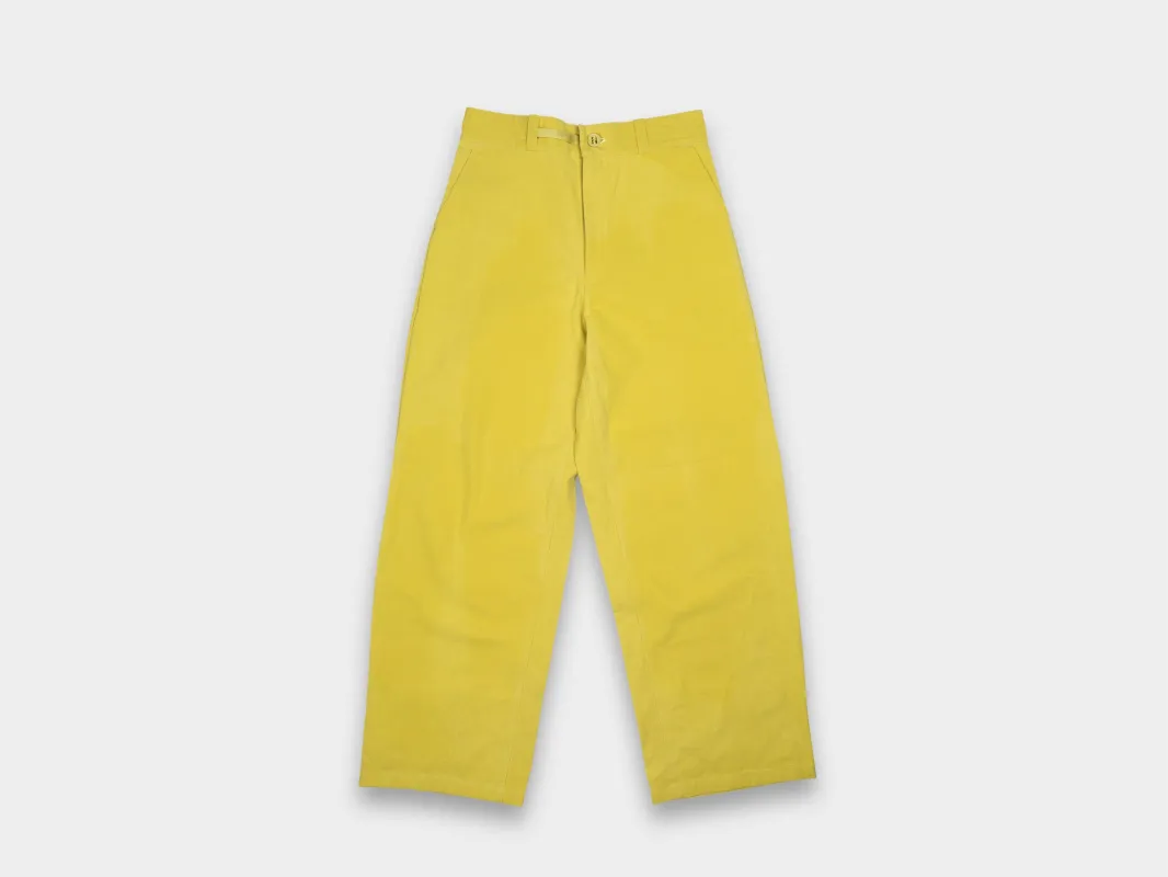 W–R21P4 "High-Wide Pants" Wattle Wax made by MAN-TLE