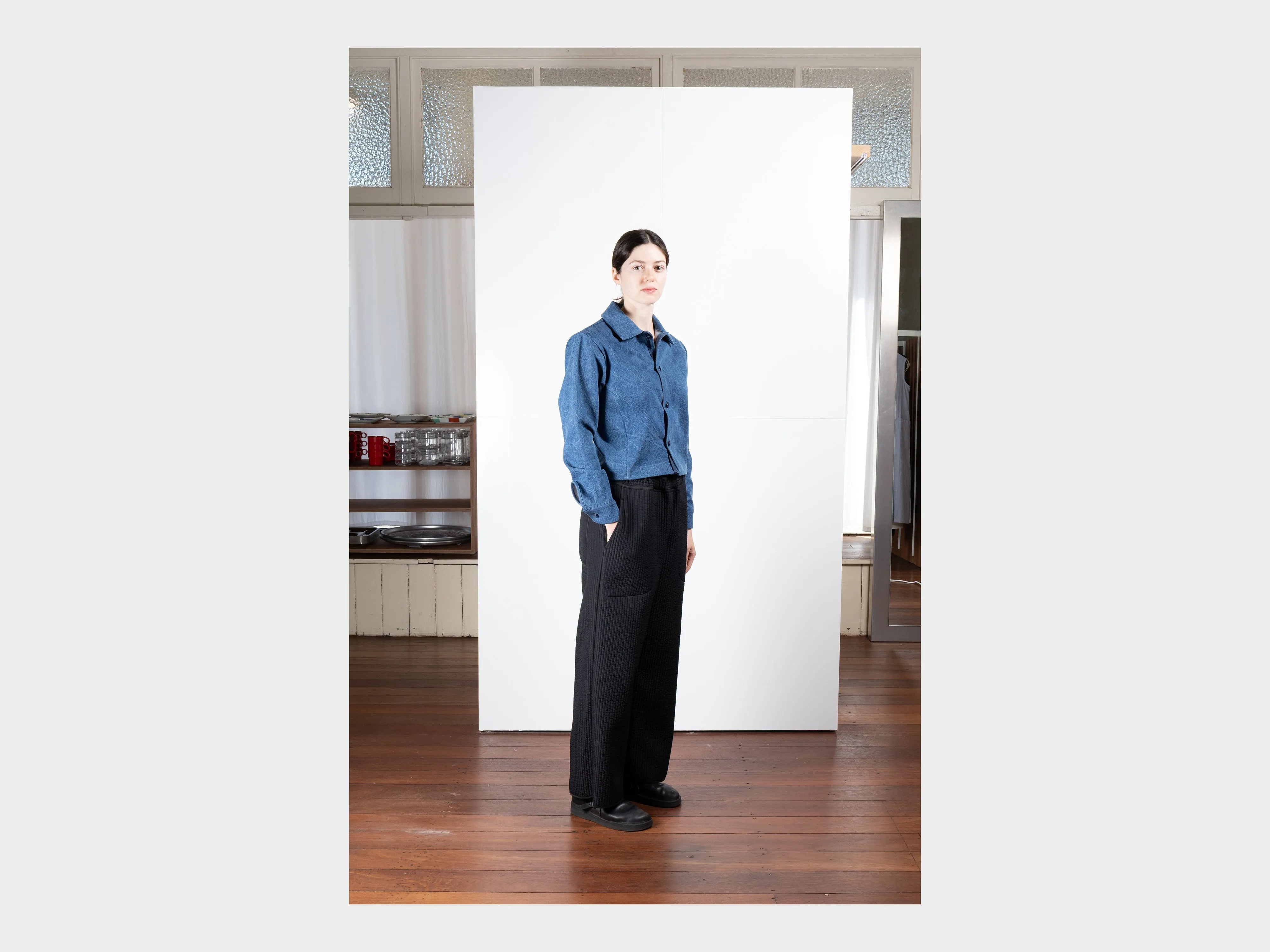 W–R21O3 "Soft Pants" Black Nubi sold by MAN-TLE product image thumbnail 5