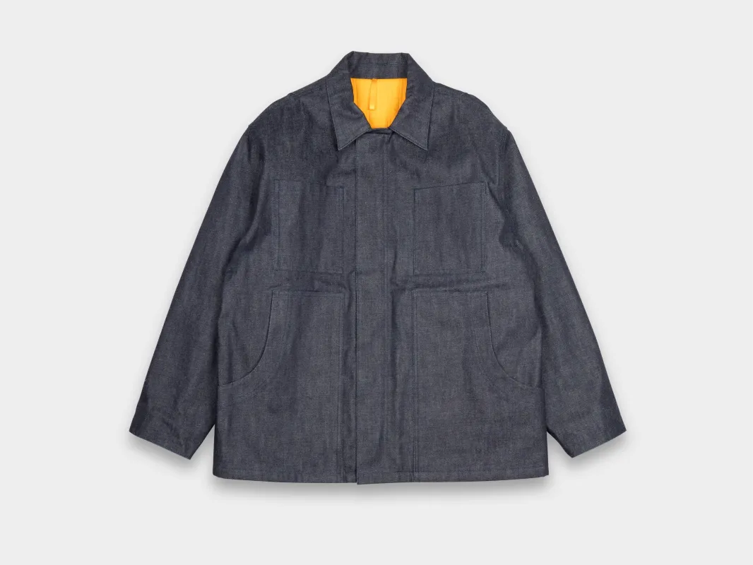 R21J1 "Jebok Coat" Organic Raw Denim made by MAN-TLE