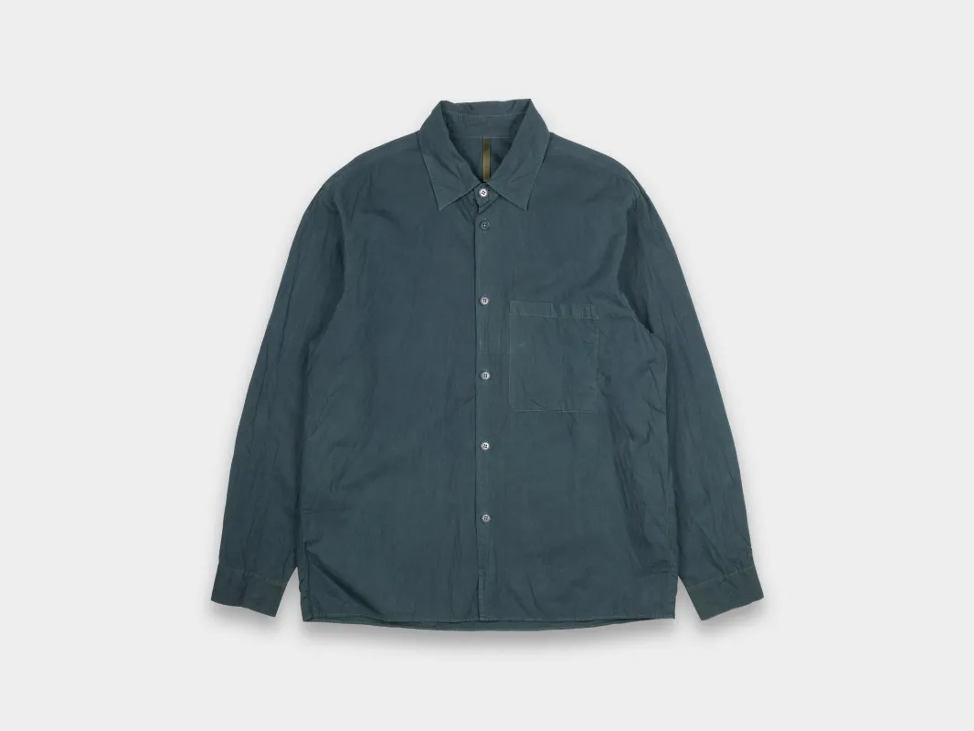 R21S4 "OD Shirt" Indigo / Fukugi made by MAN-TLE