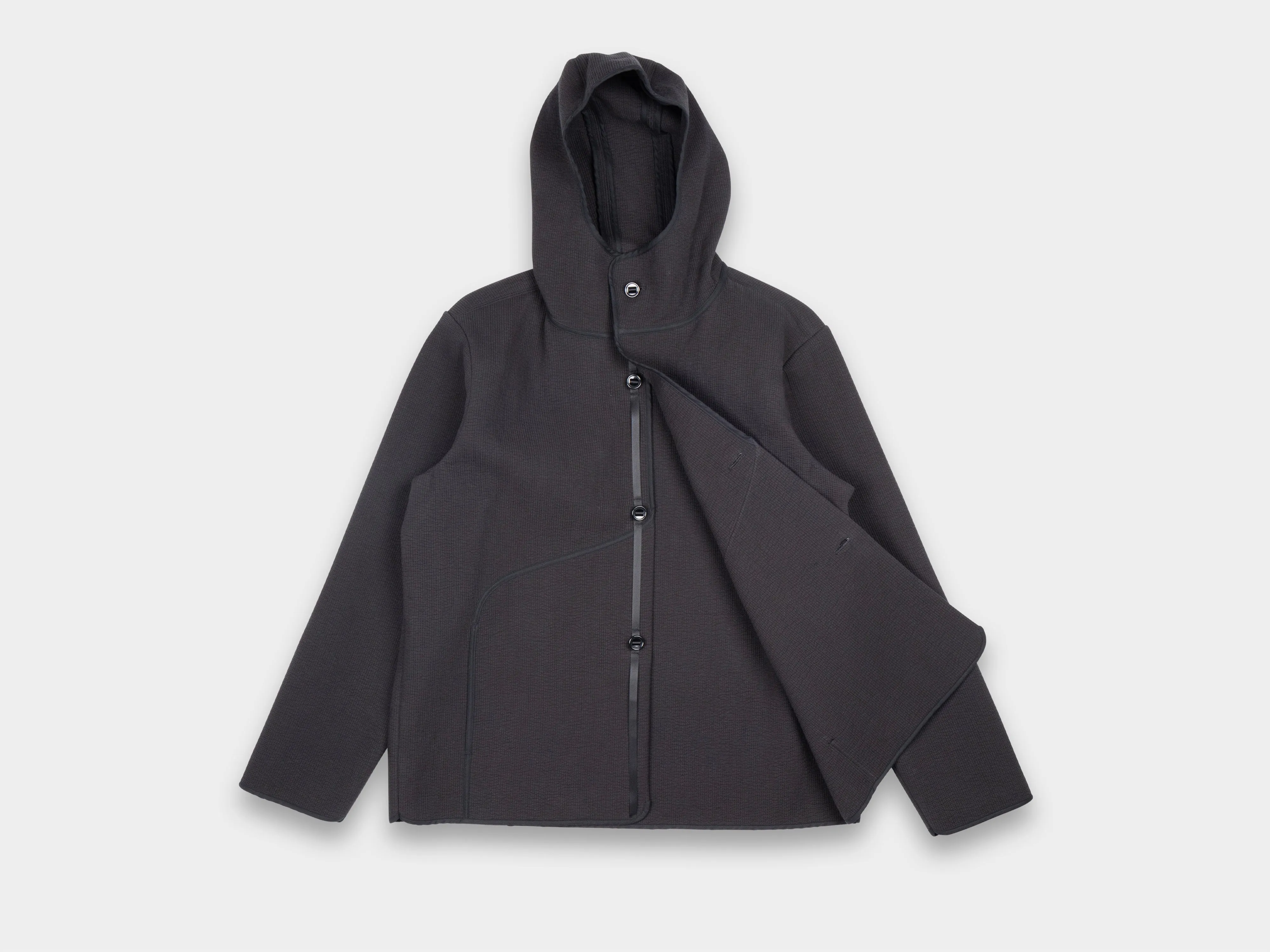 R21O3 "Cut Parka" Black Ash Nubi sold by MAN-TLE product image thumbnail 2