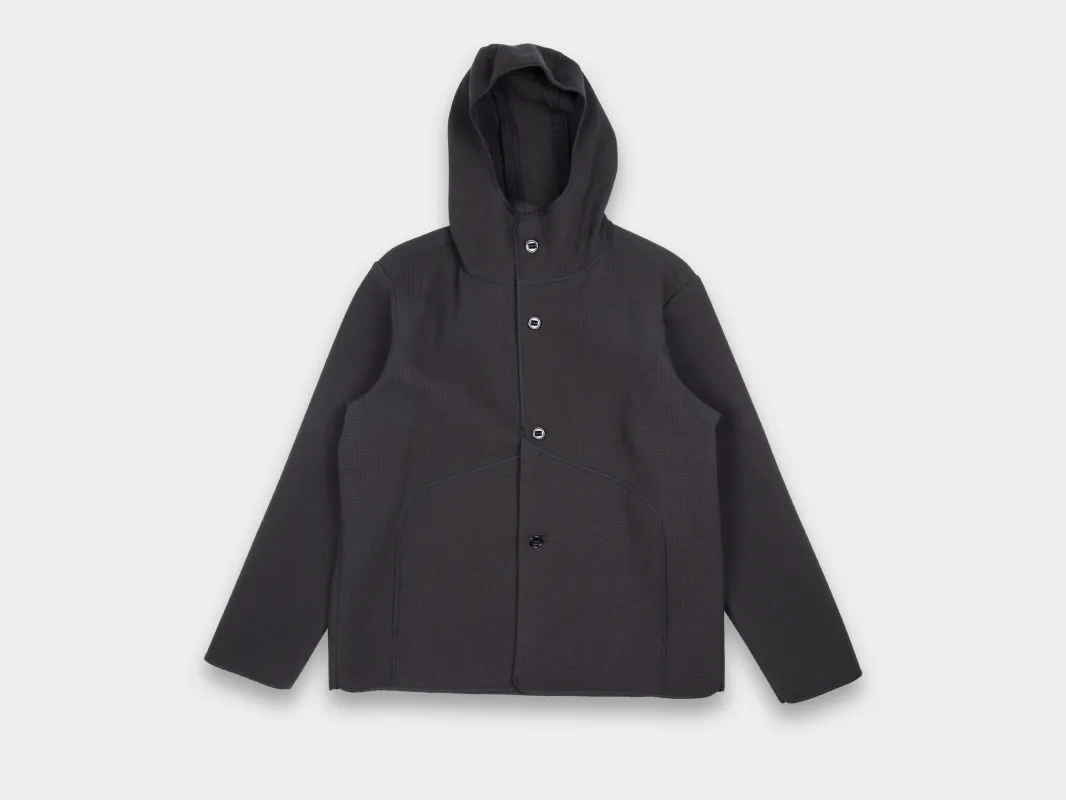 R21O3 "Cut Parka" Black Ash Nubi made by MAN-TLE