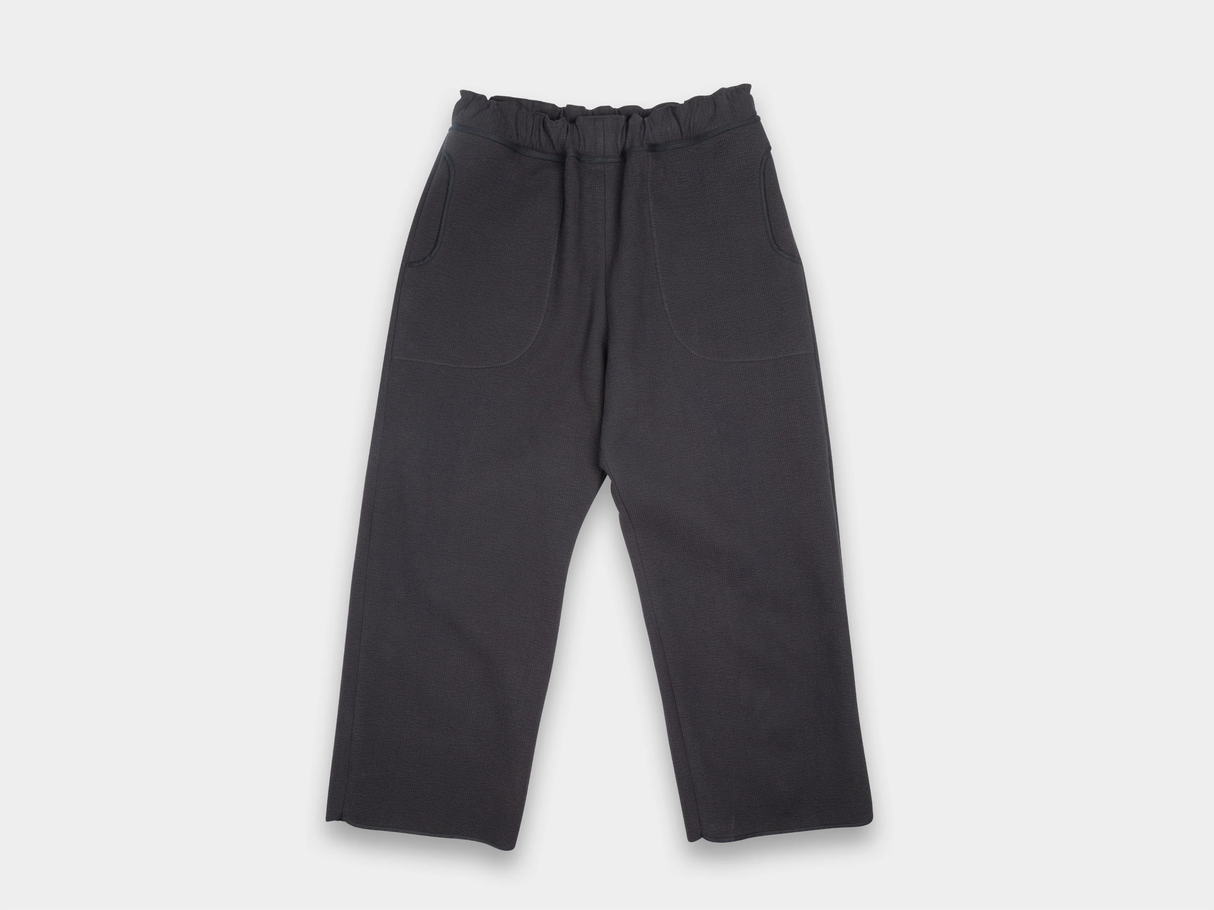 R21O5 "Solid Pants" Black Ash Nubi sold by MAN-TLE