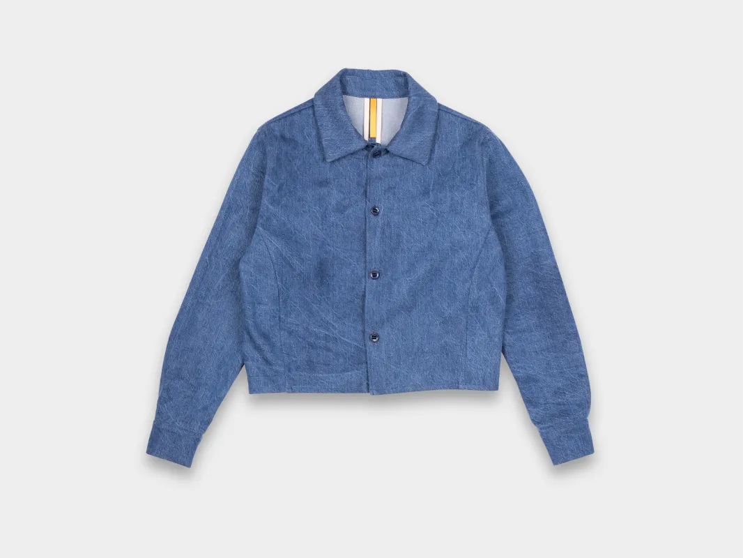 W–R21S1 "Regular Shirt" Organic Stone Denim made by MAN-TLE