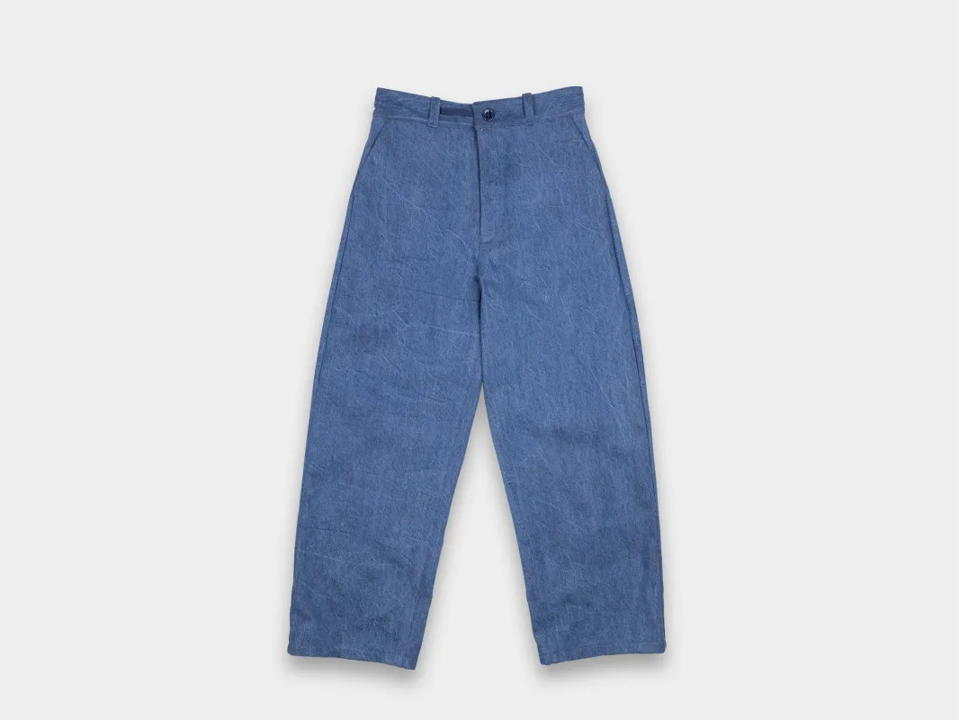 W–R21P4 "High-Wide Pants" Organic Stone Denim made by MAN-TLE