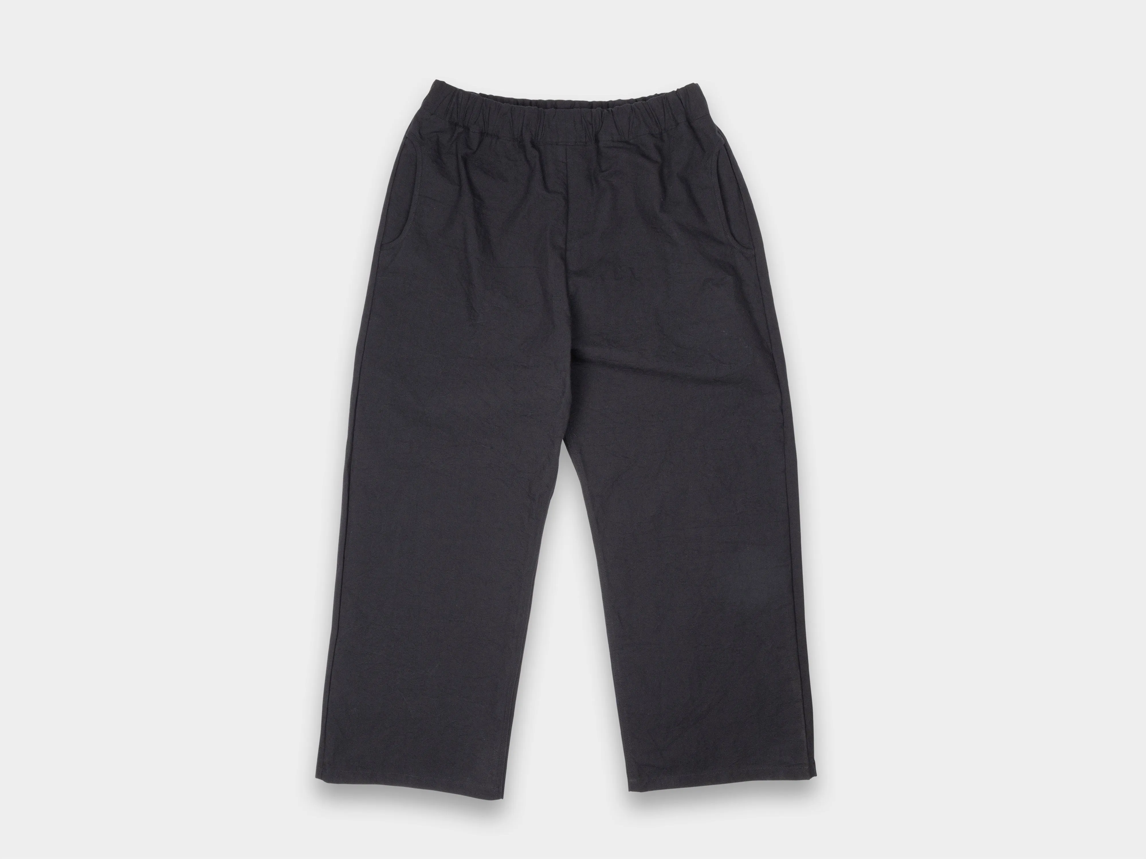 R21P5 "Solid Pants" Black Wool sold by MAN-TLE