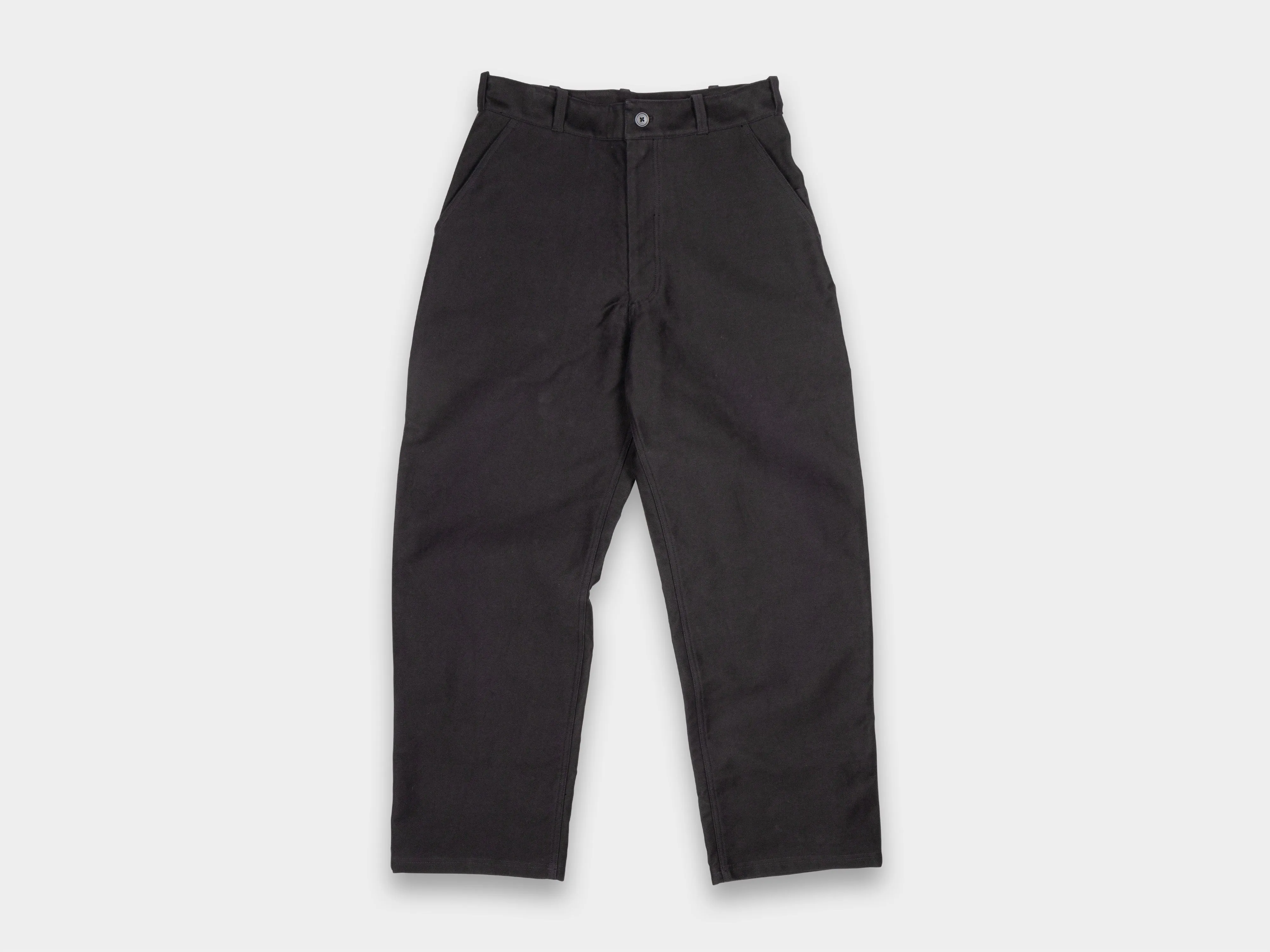R0J6 "Jebok Pants" Black Moleskin sold by MAN-TLE