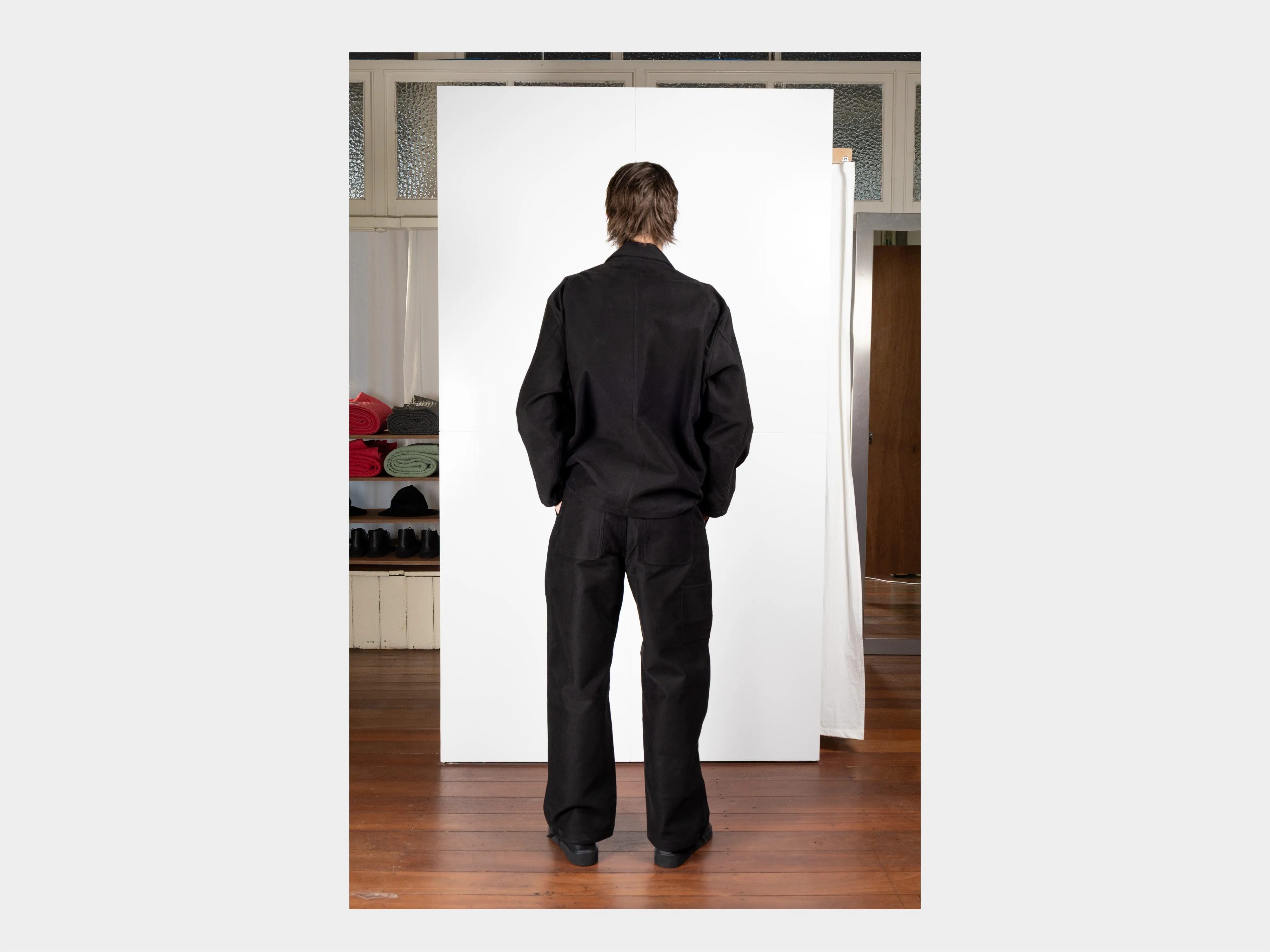 R0J6 "Jebok Pants" Black Moleskin sold by MAN-TLE product image thumbnail 5