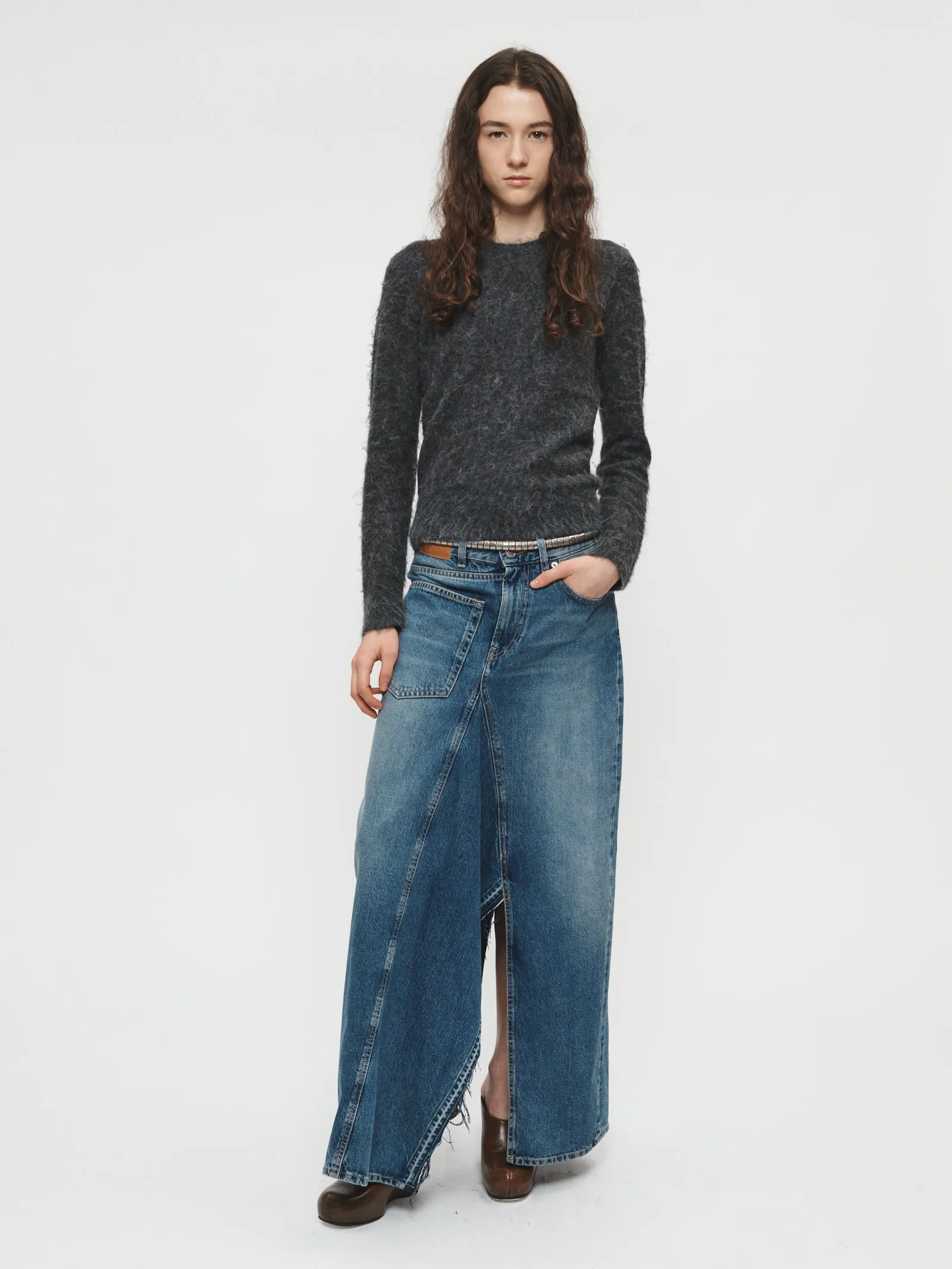 Deconstructed Denim Skirt sold by 6397
