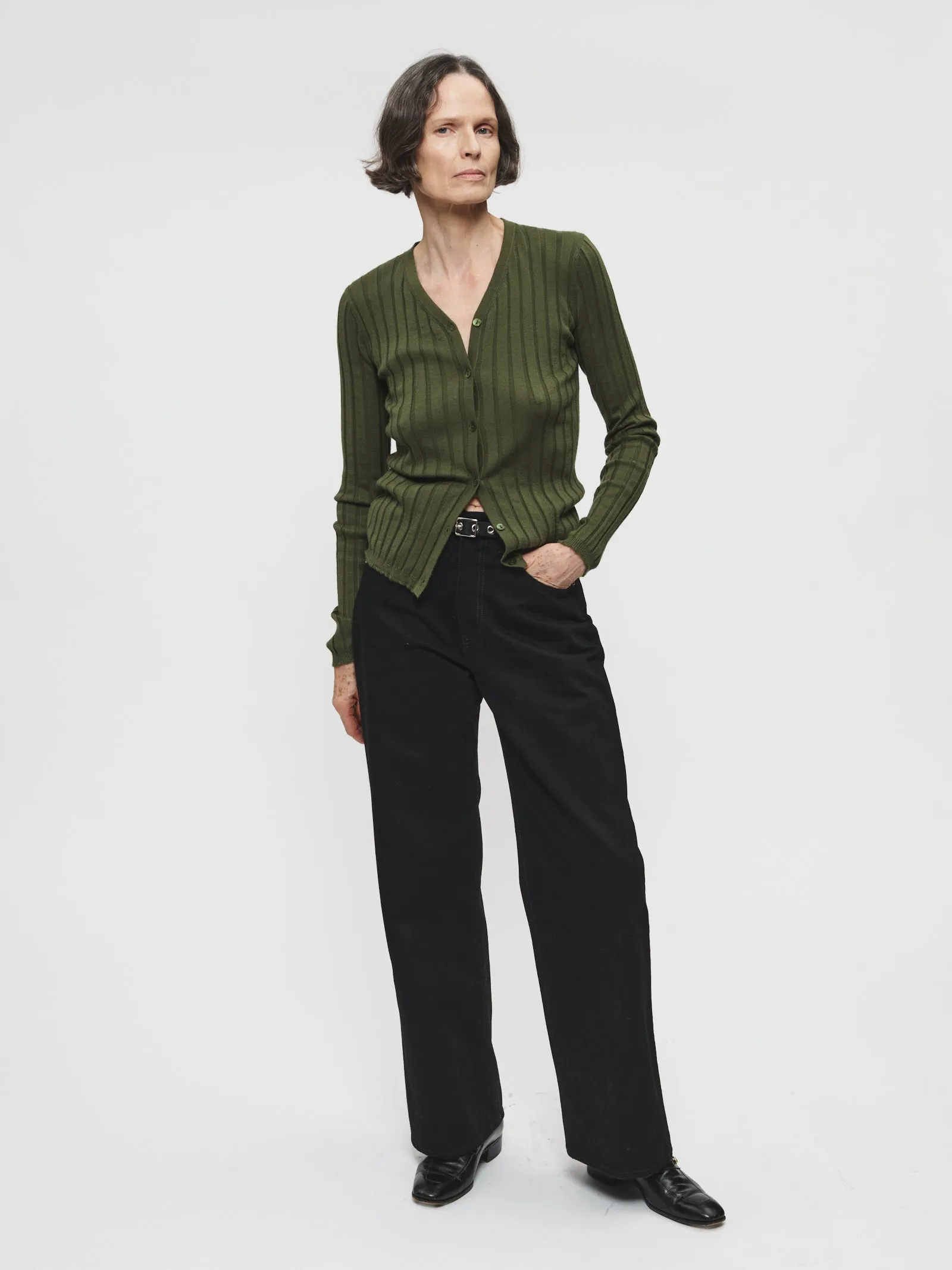 Wide Jean in Stay Black sold by 6397