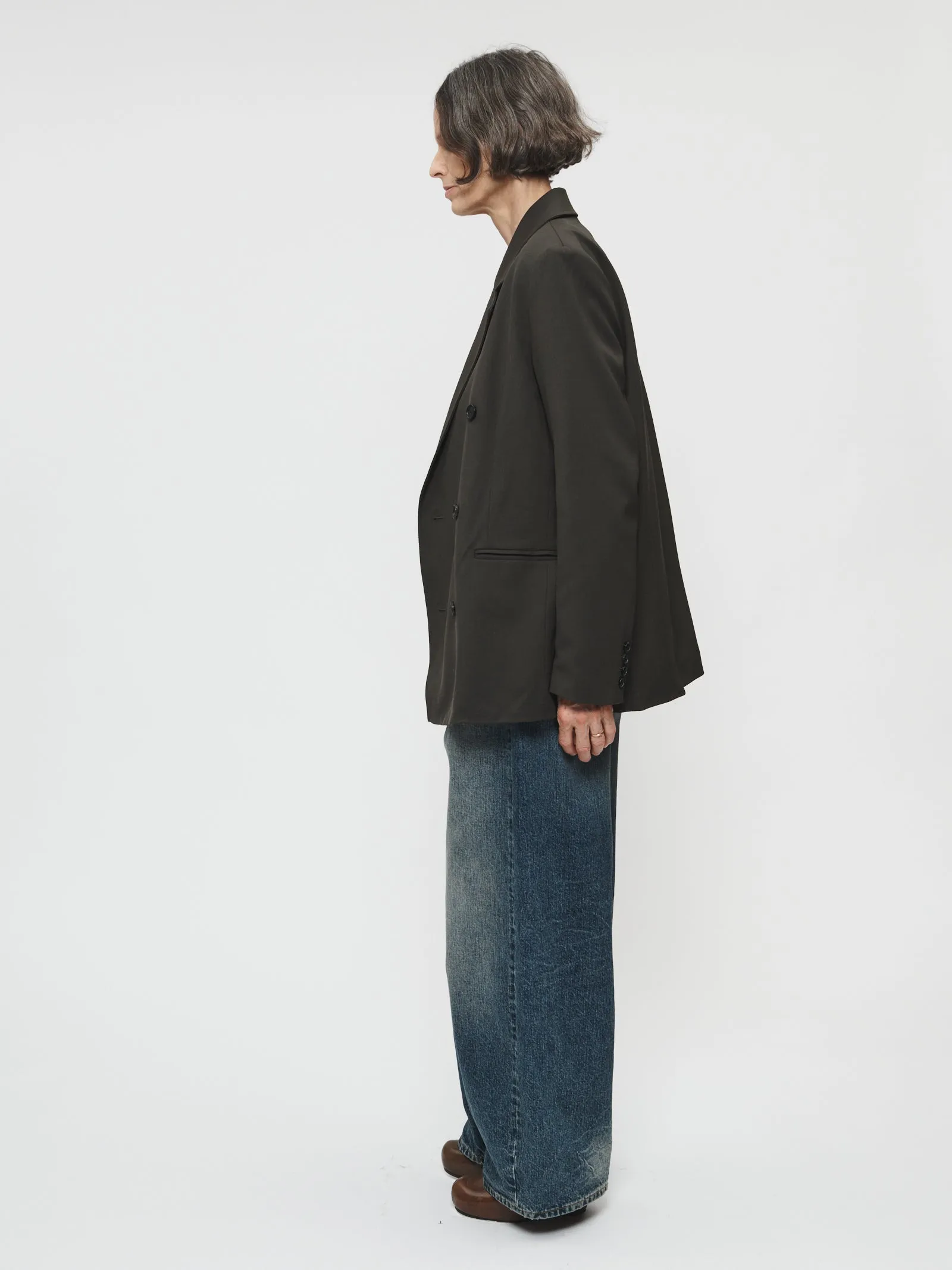 Double Breasted Blazer in Olive sold by 6397 product image thumbnail 4