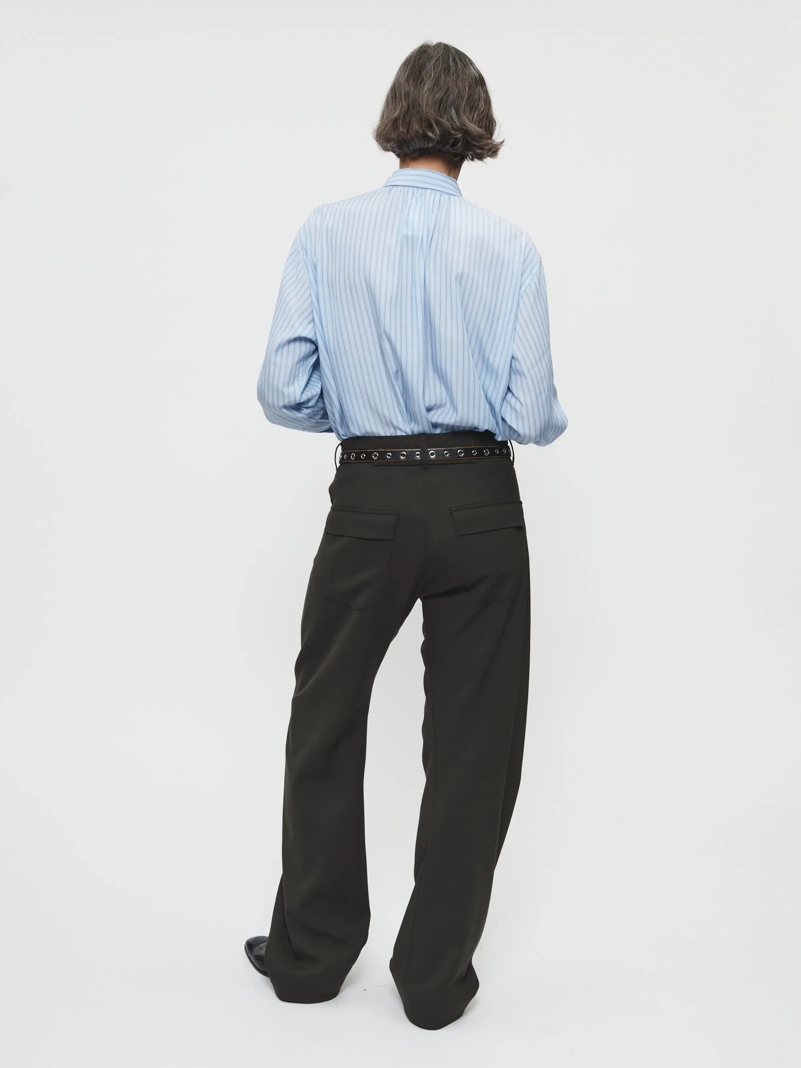 Twisted Seam Pant in Olive Wool Twill sold by 6397 product image thumbnail 5