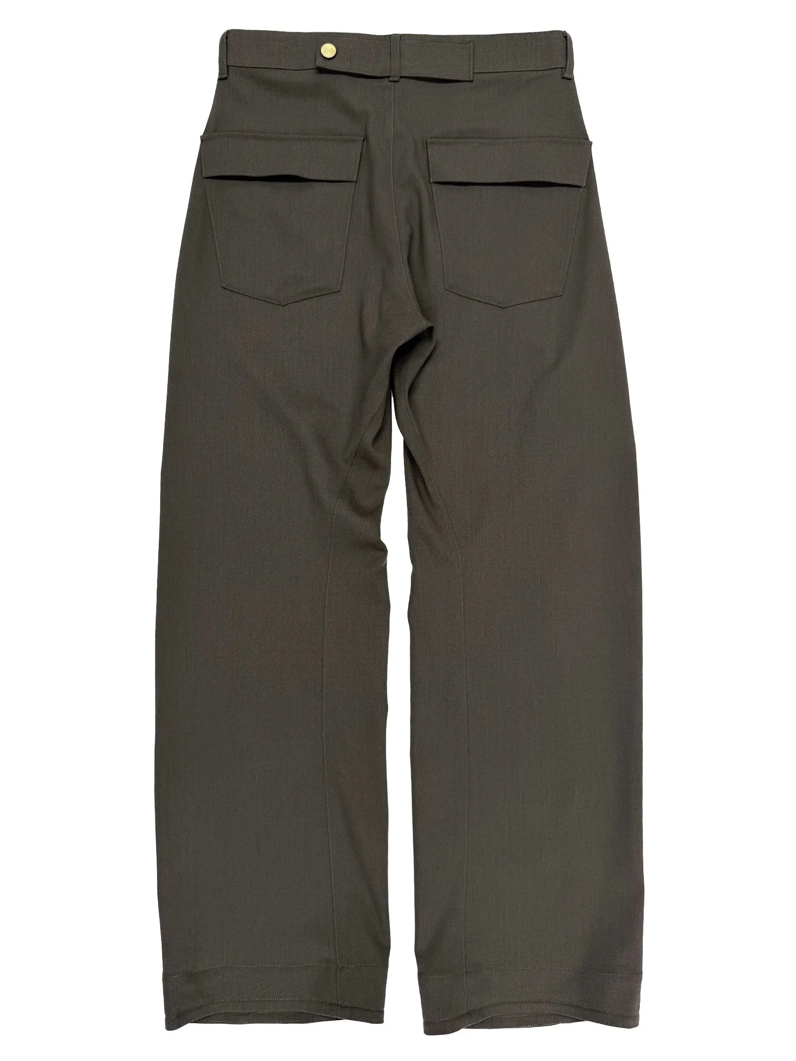 Twisted Seam Pant in Olive Wool Twill sold by 6397 product image thumbnail 4