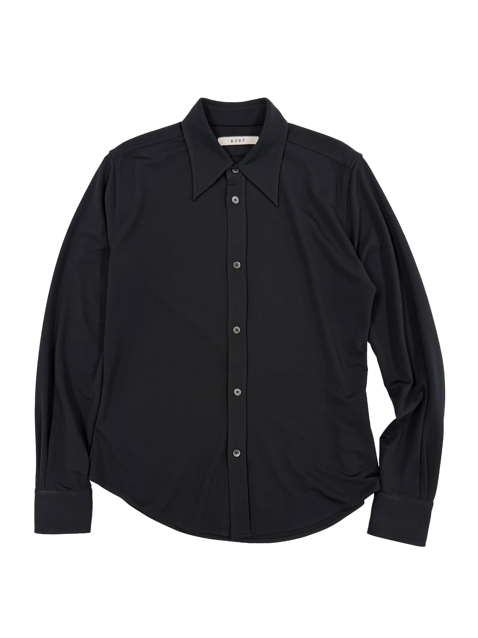 Slim Buttondown Shirt in Black sold by 6397 product image thumbnail 2