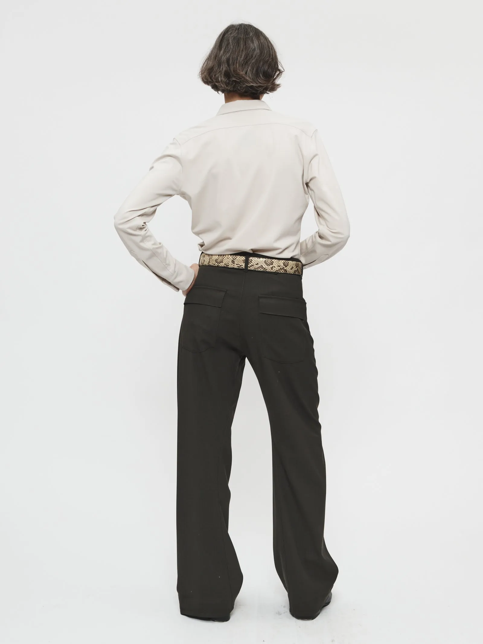 Slim Buttondown Shirt in Stone sold by 6397 product image thumbnail 4