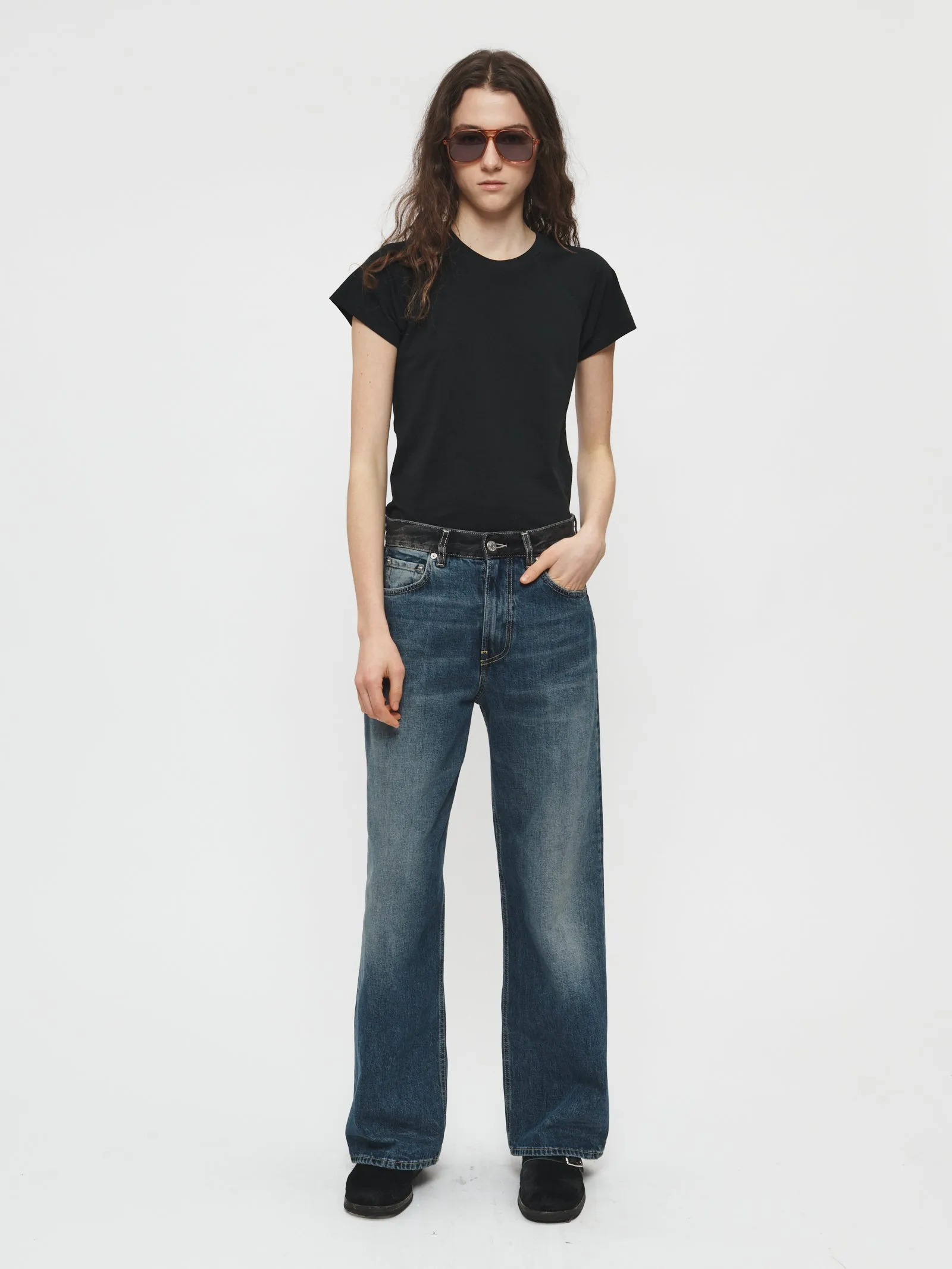 Raglan Slim Tee in Black sold by 6397