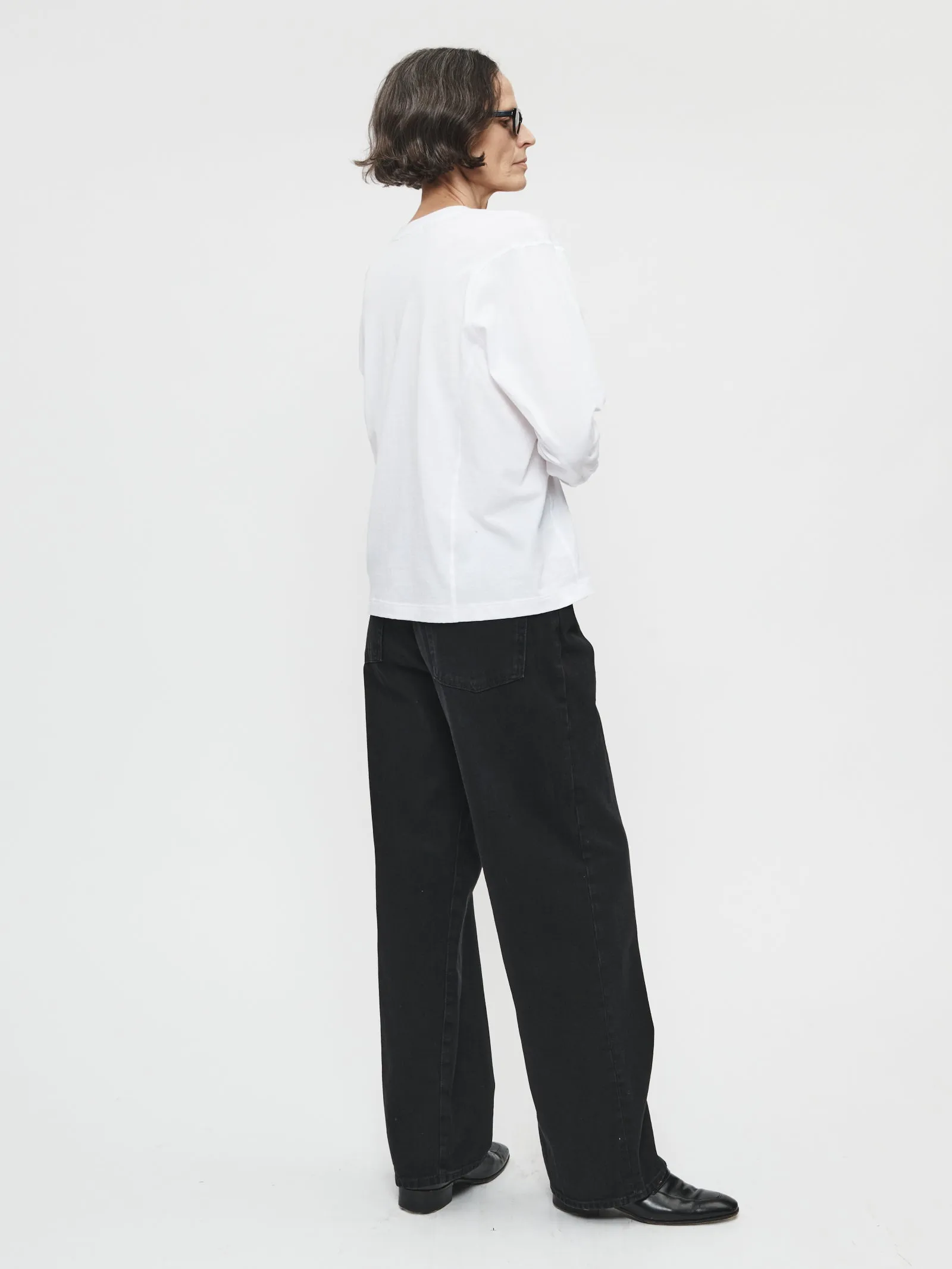 Coverstitch Long Sleeve T in White sold by 6397 product image thumbnail 4