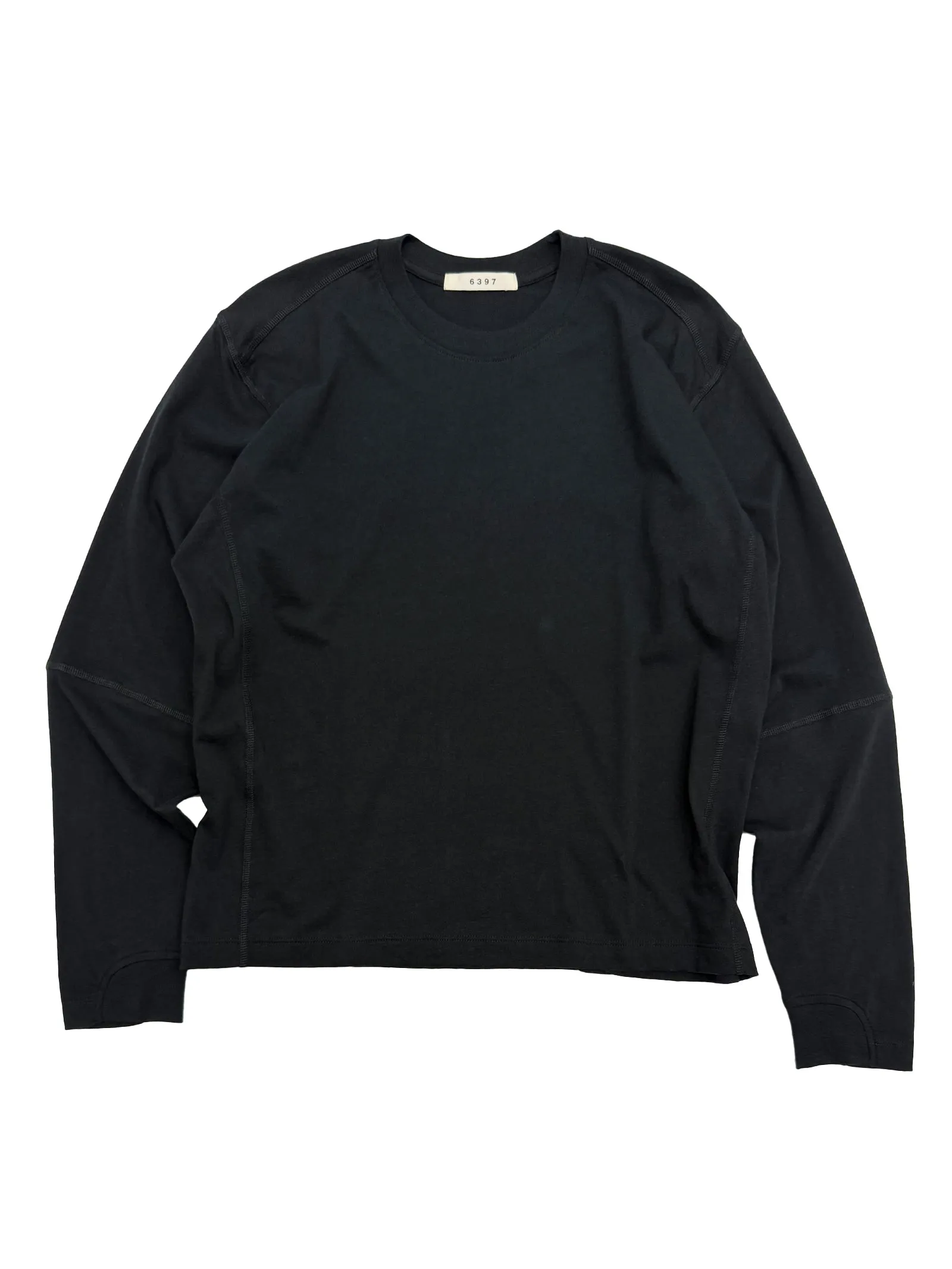 Coverstitch Long Sleeve T in Black sold by 6397 product image thumbnail 2