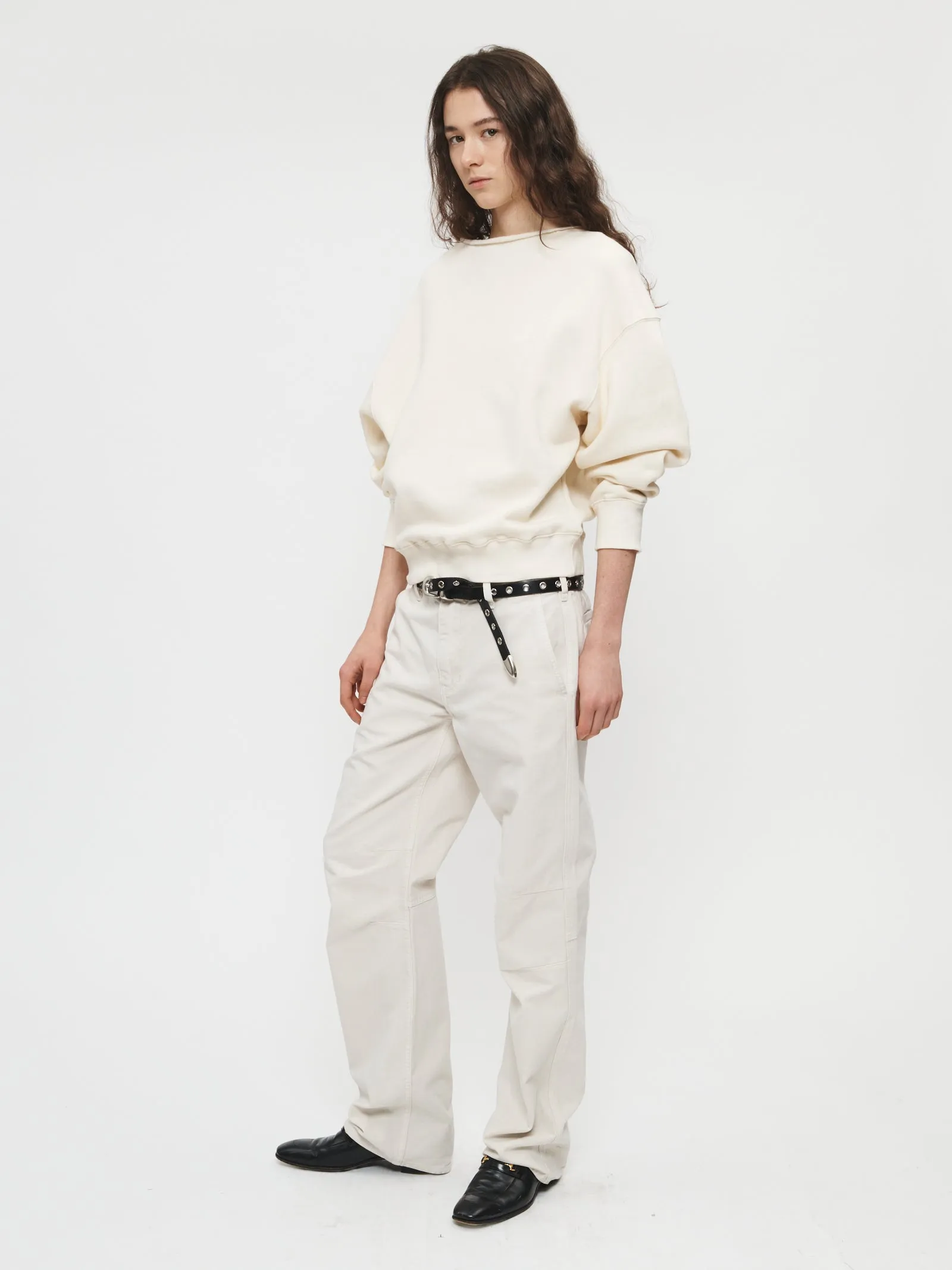 Rolled Neck Sweatshirt in Ivory sold by 6397 product image thumbnail 3