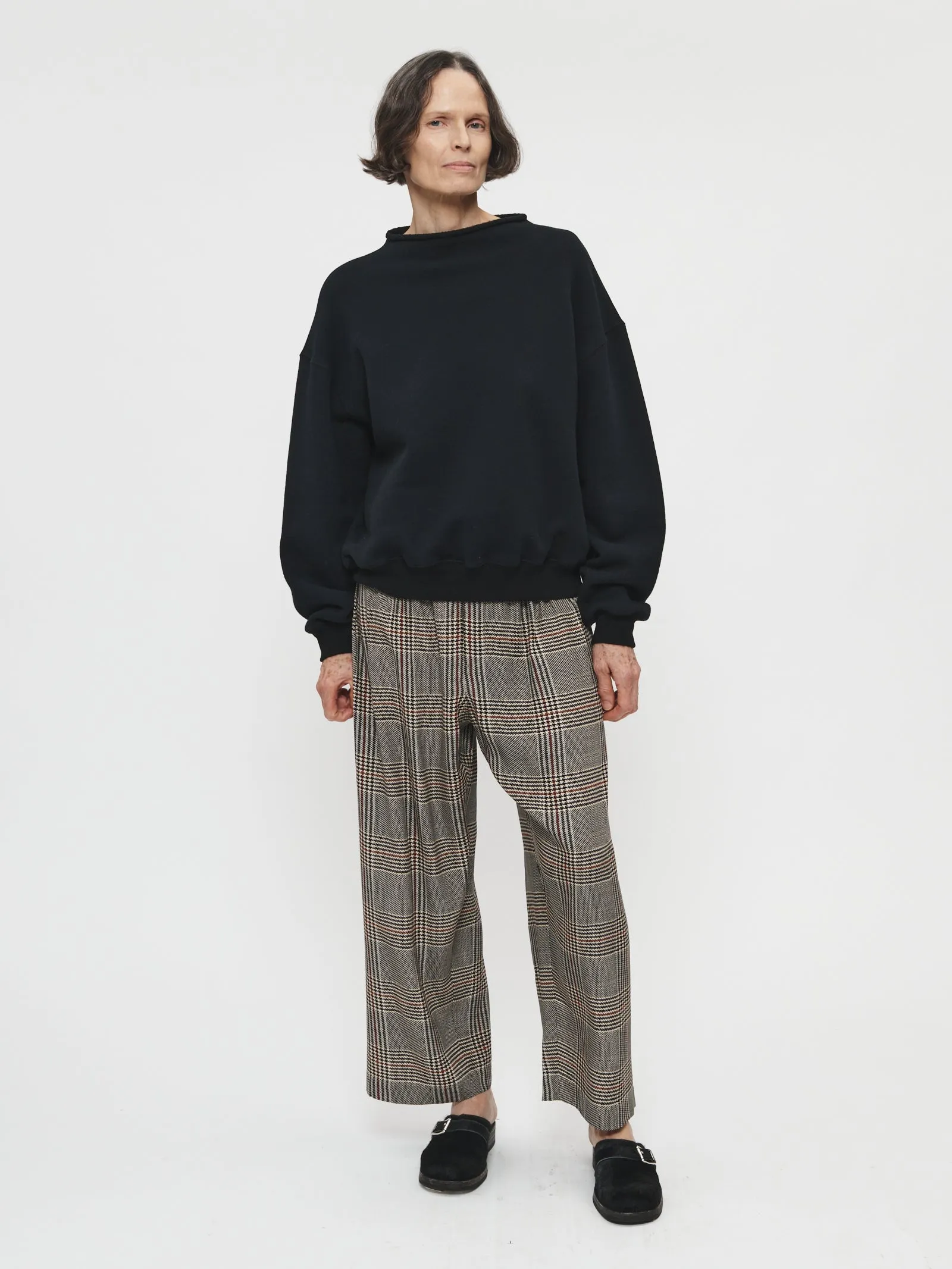 Rolled Neck Sweatshirt in Black sold by 6397