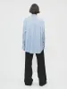 Ruched Biggie Shirt in Blue Fine Stripe sold by 6397