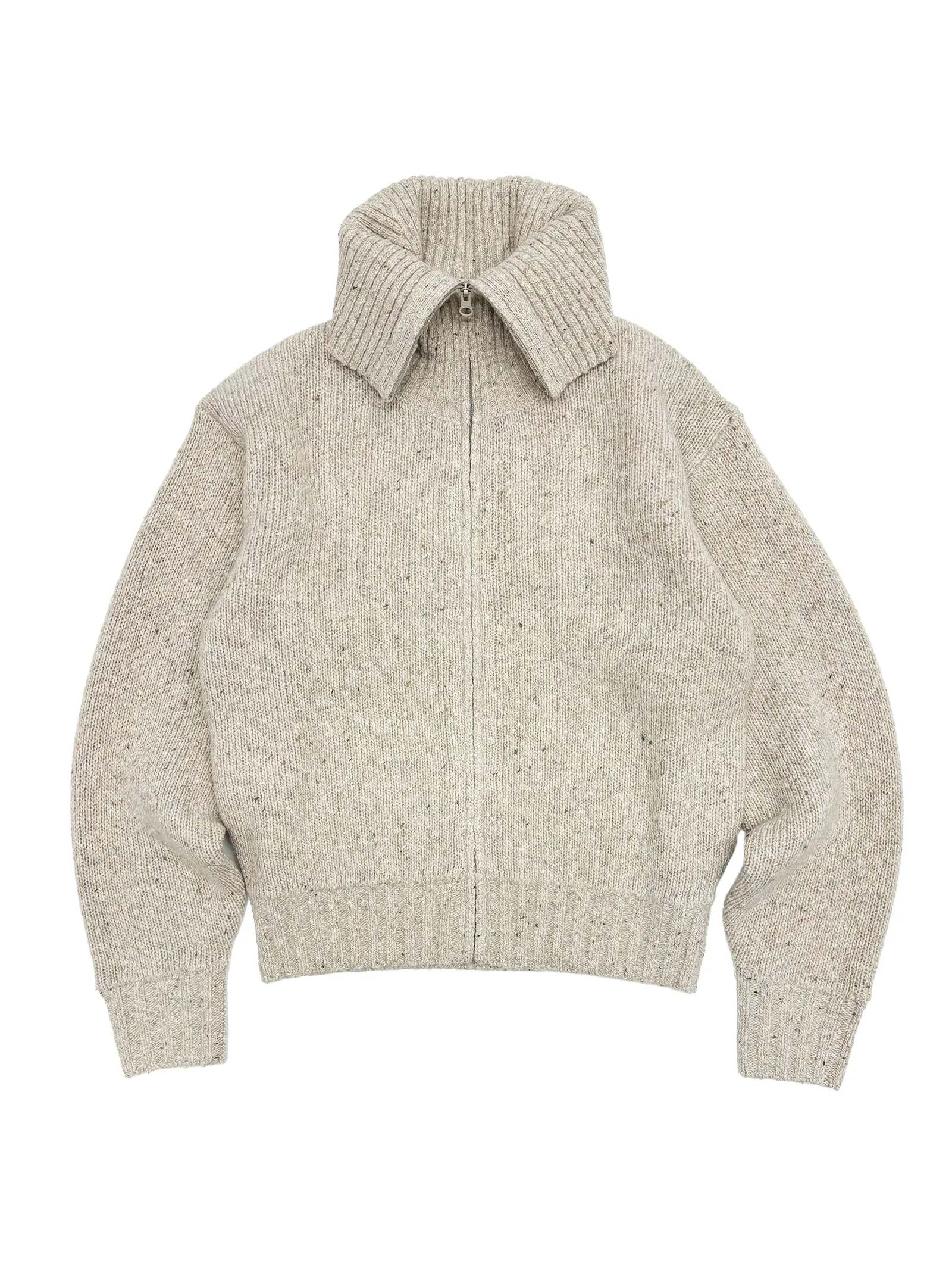 Zip Cardigan in Light Beige sold by 6397 product image thumbnail 2