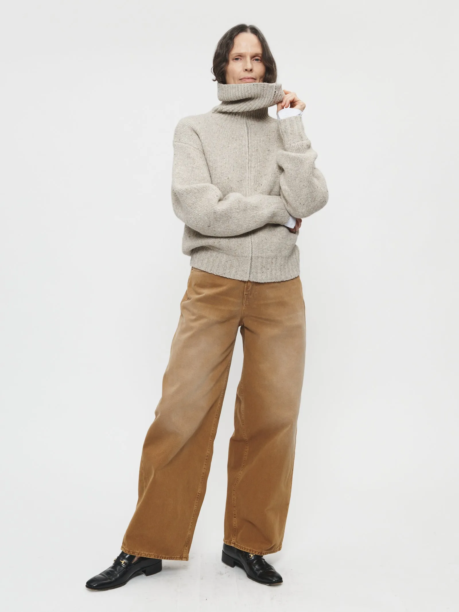 Zip Cardigan in Light Beige sold by 6397