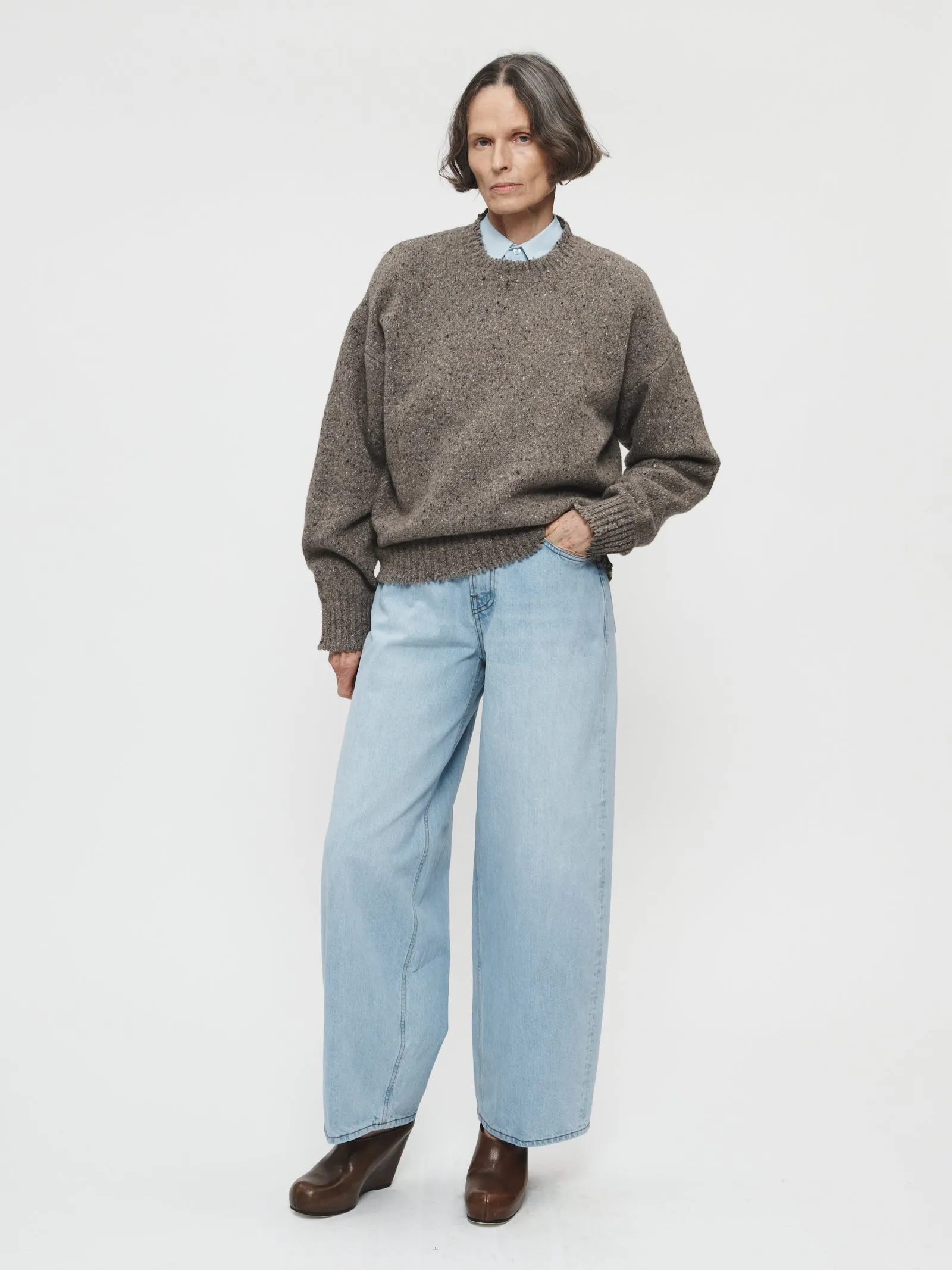 Crewneck Sweatshirt in Grey Brown sold by 6397