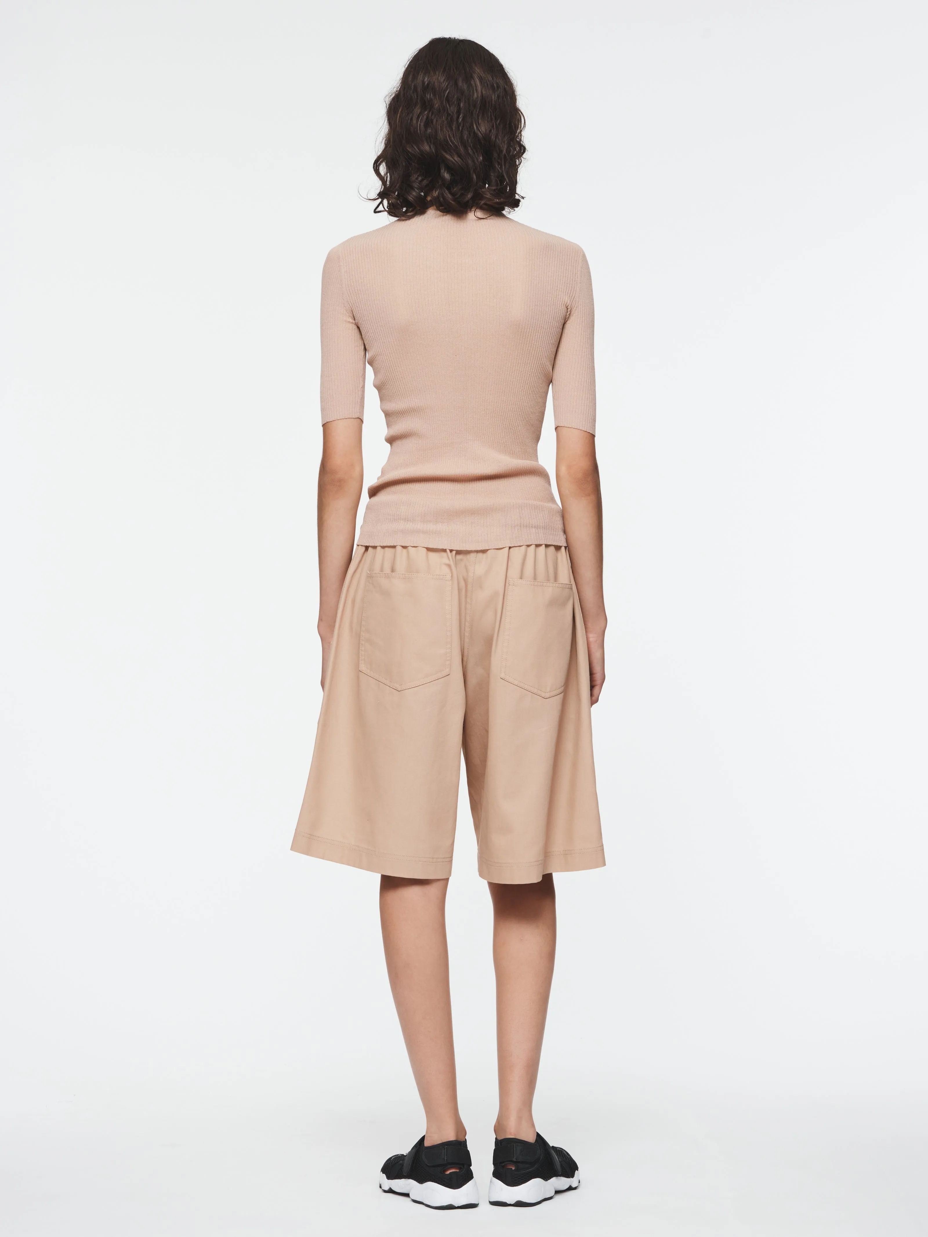 Sheer Ribbed Henley in Nude sold by 6397 product image thumbnail 3