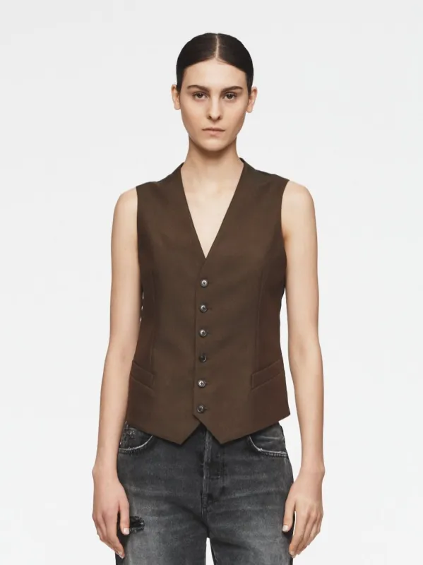 Structured Vest in Earth sold by 6397