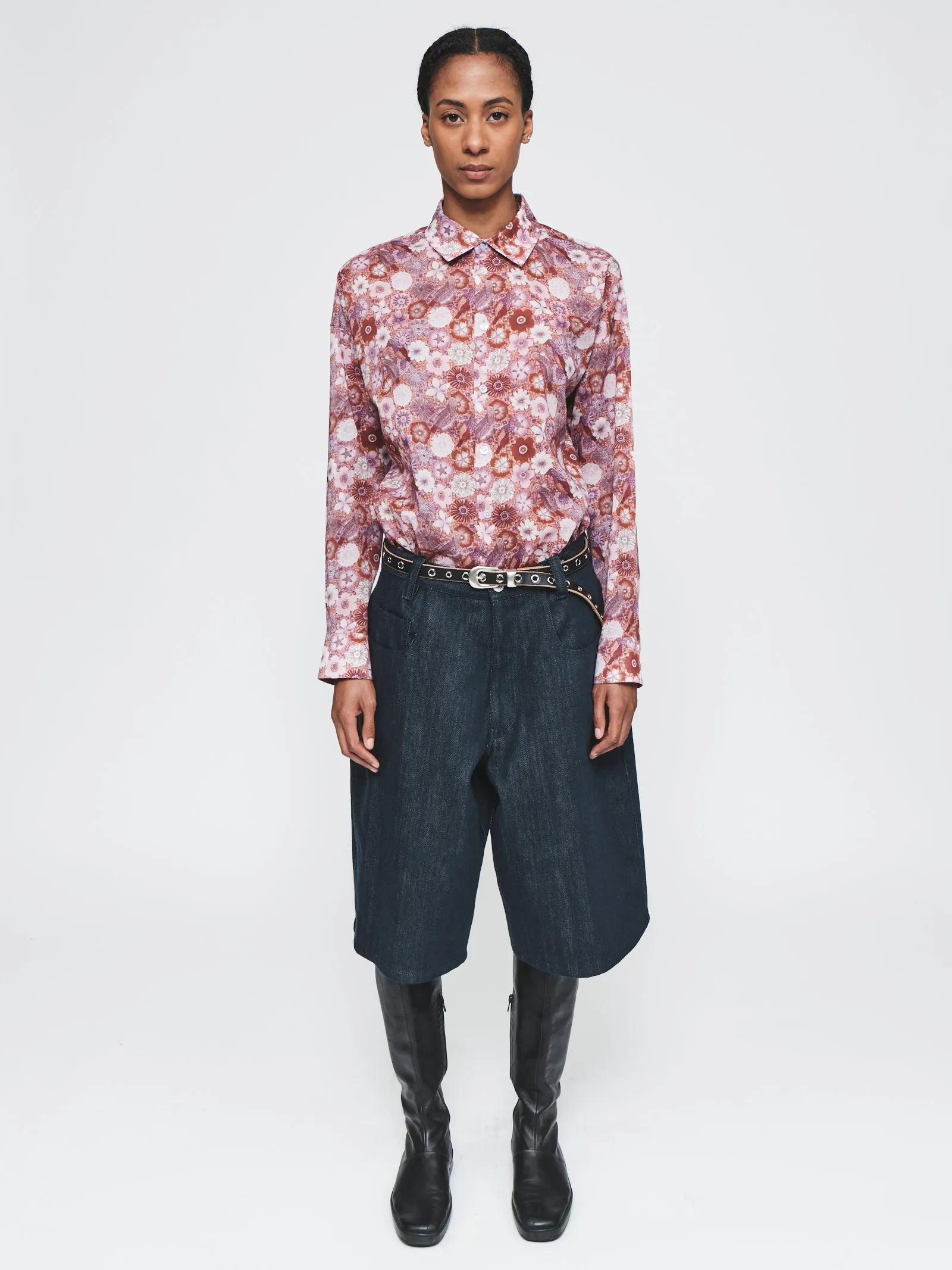 Baggy 5-PKT Short in Raw Denim sold by 6397