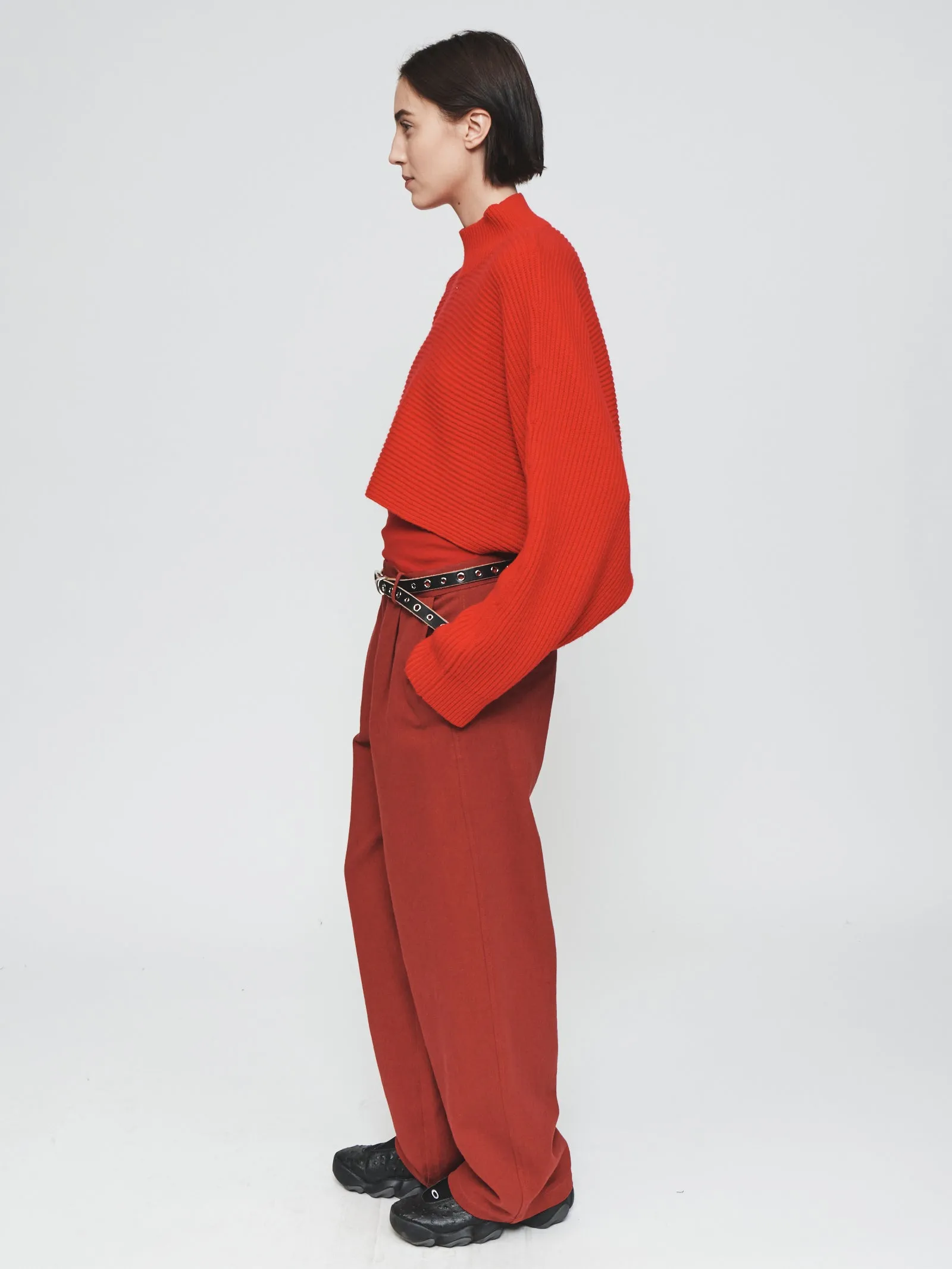 Washed Slouchy Trouser in Brick sold by 6397 product image thumbnail 2