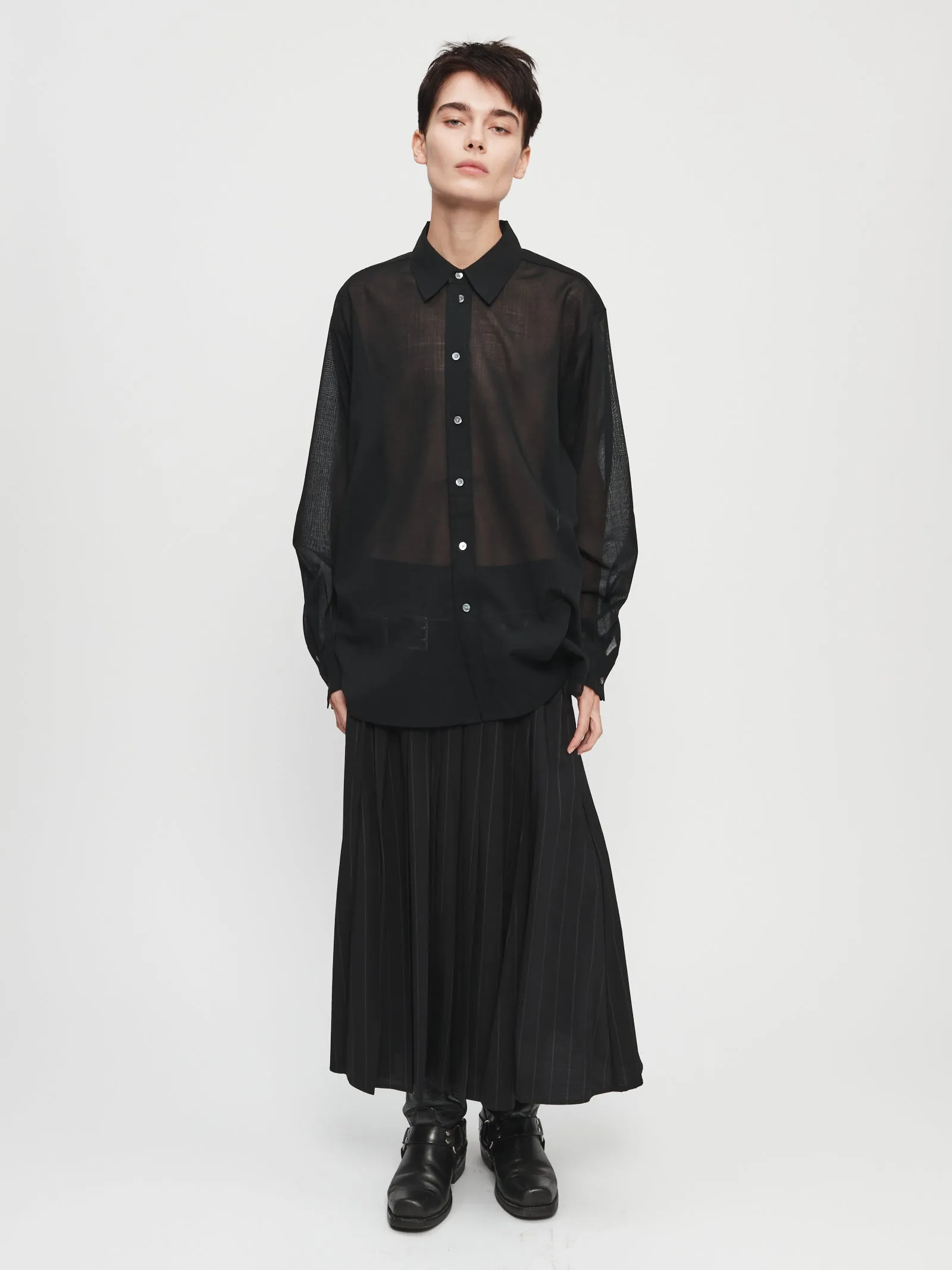 The Frank Shirt in Black sold by 6397