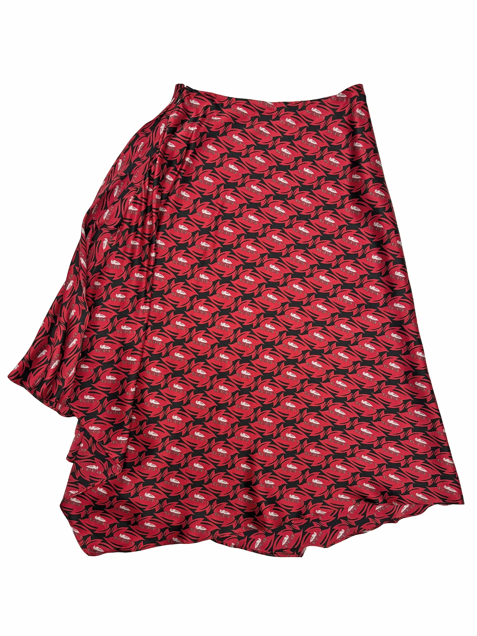 Printed Handkerchief Skirt in Red sold by 6397 product image thumbnail 2