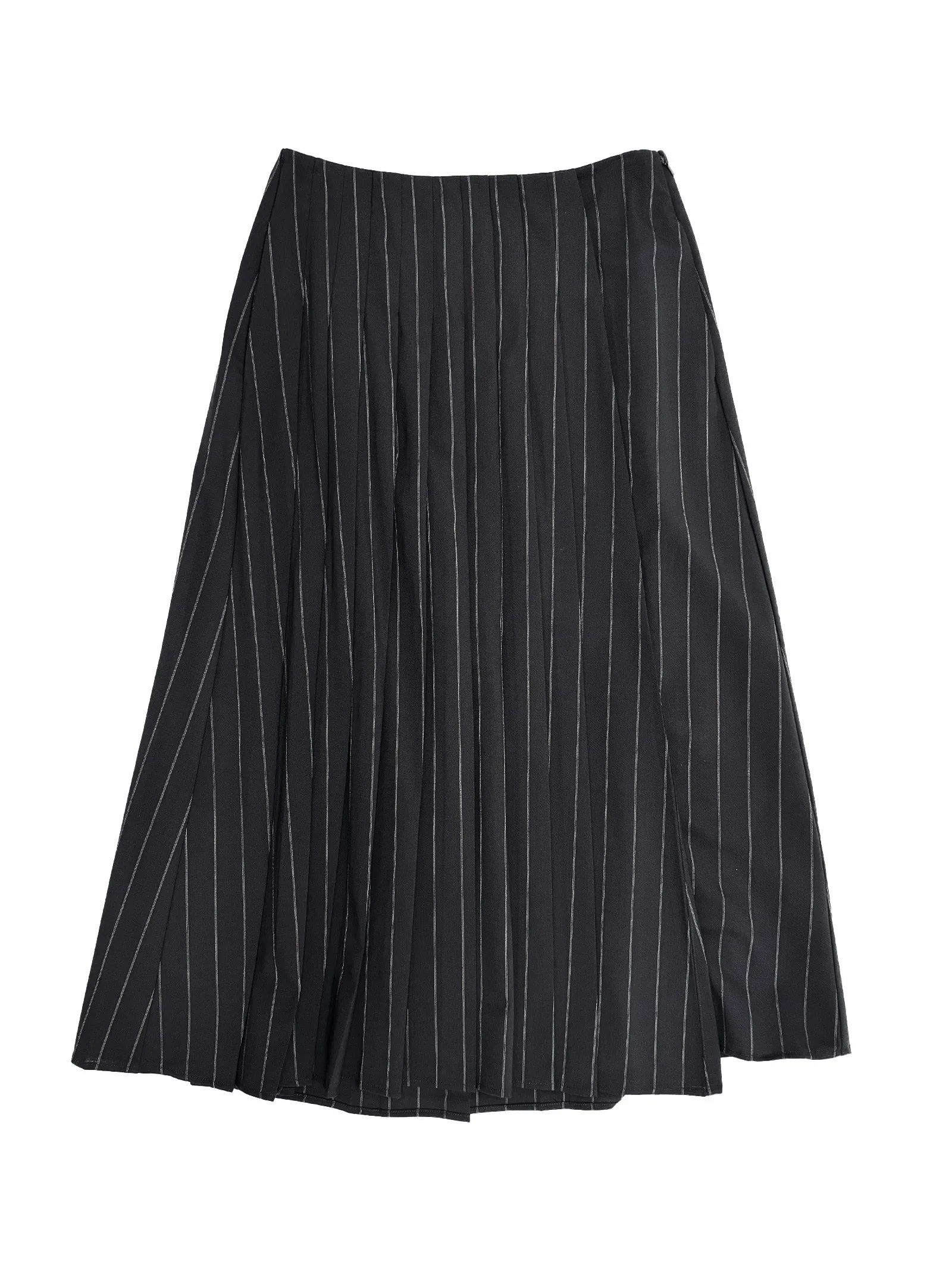 Pleated Wrap Skirt in Pinstripe sold by 6397 product image thumbnail 2