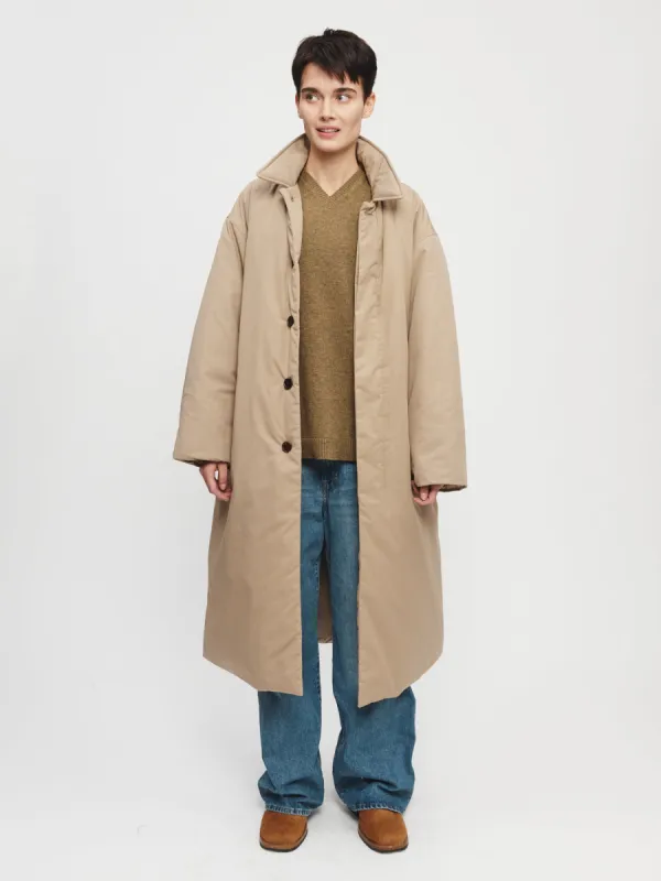 Padded Coat in Khaki made by 6397