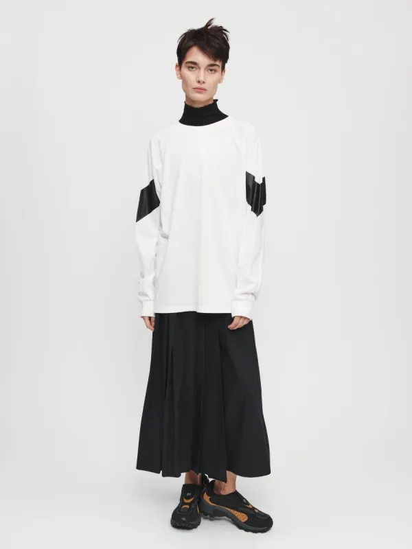 Chevron Raglan Tee in White sold by 6397