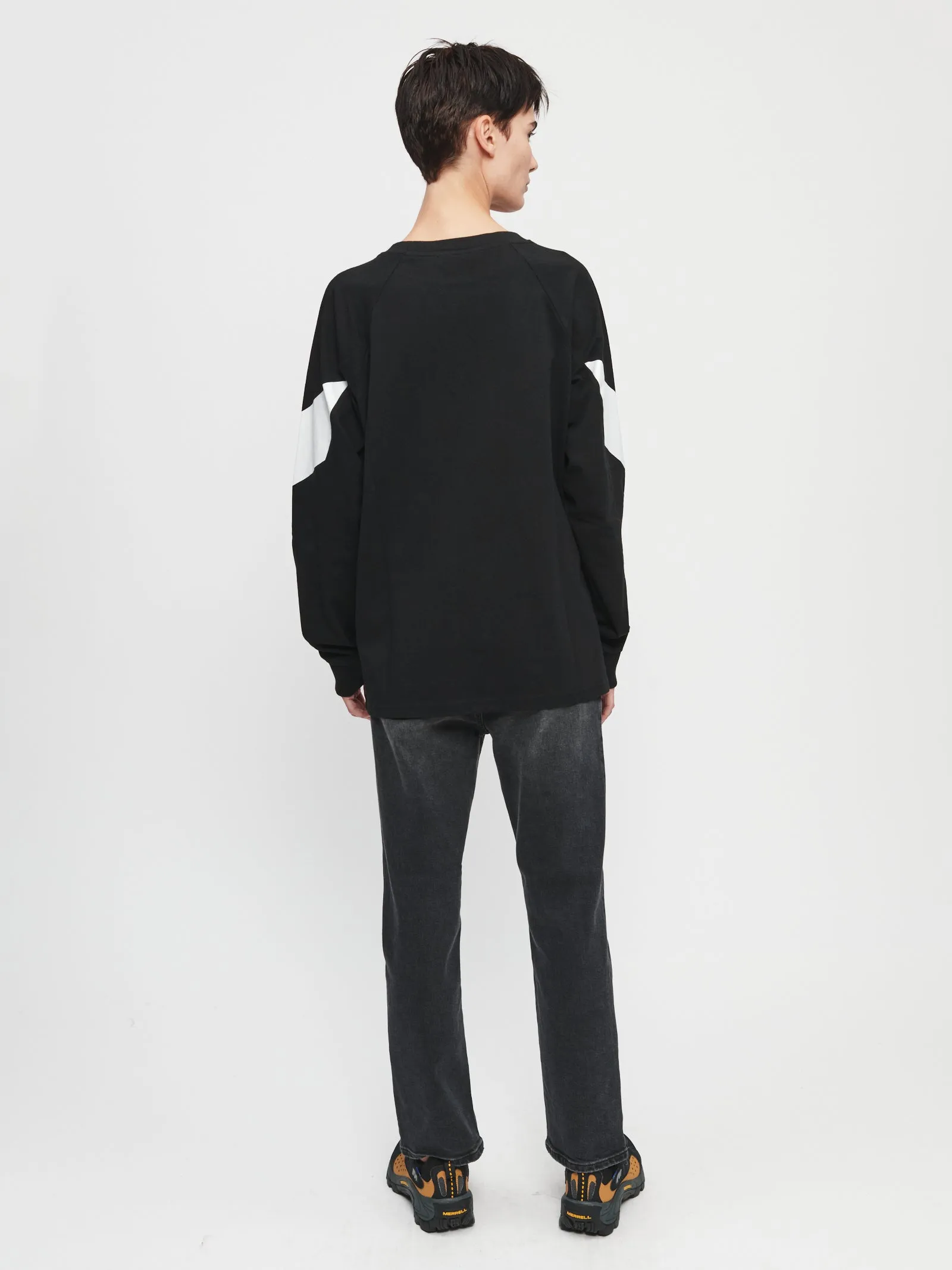 Chevron Raglan Tee in Black sold by 6397 product image thumbnail 4