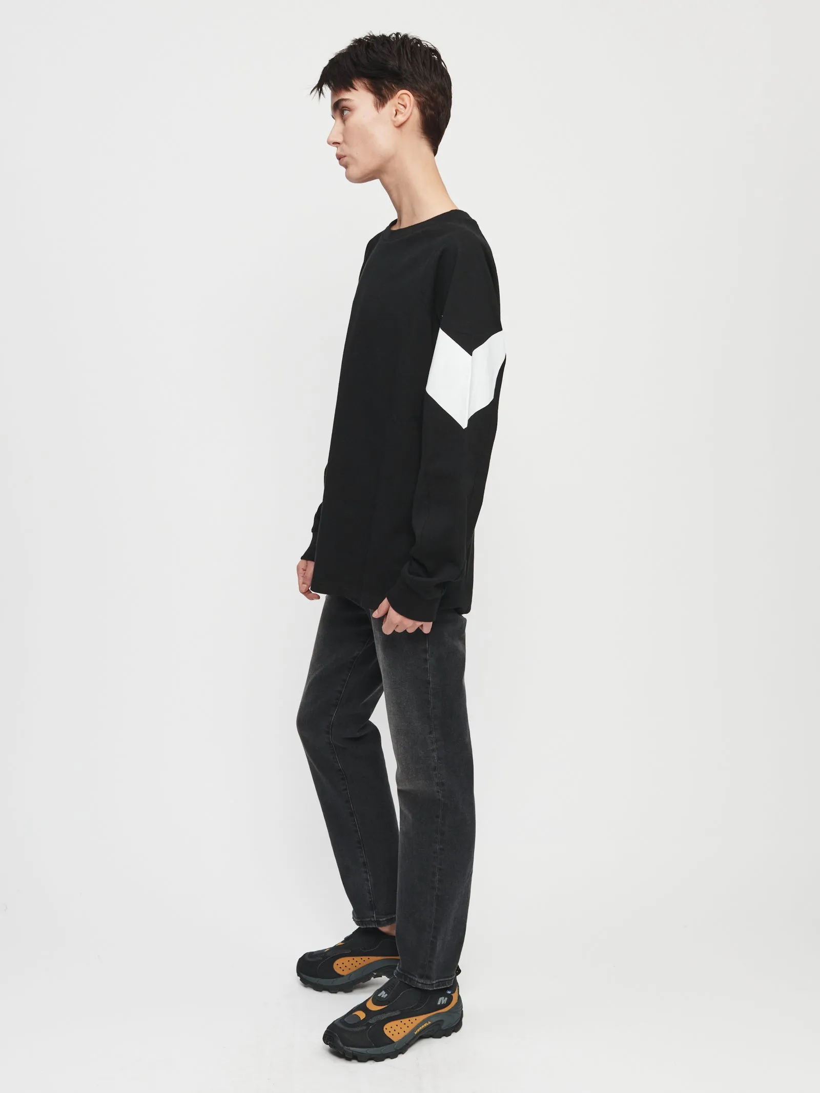 Chevron Raglan Tee in Black sold by 6397 product image thumbnail 3