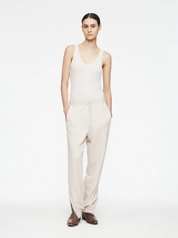 Zip Cuff Sweatpant in Heather Oat sold by 6397