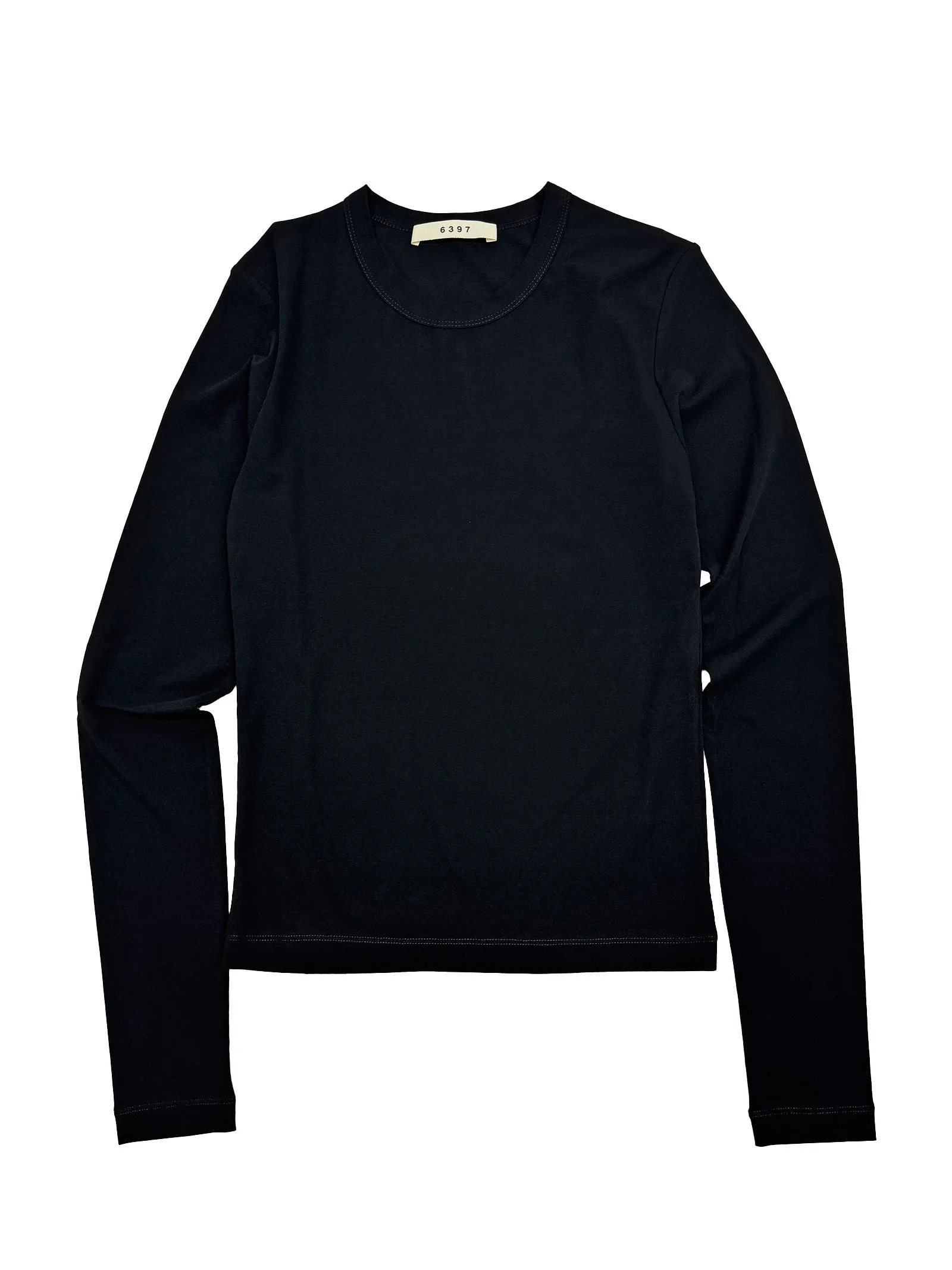 L/S Shrunken Tee in Black sold by 6397