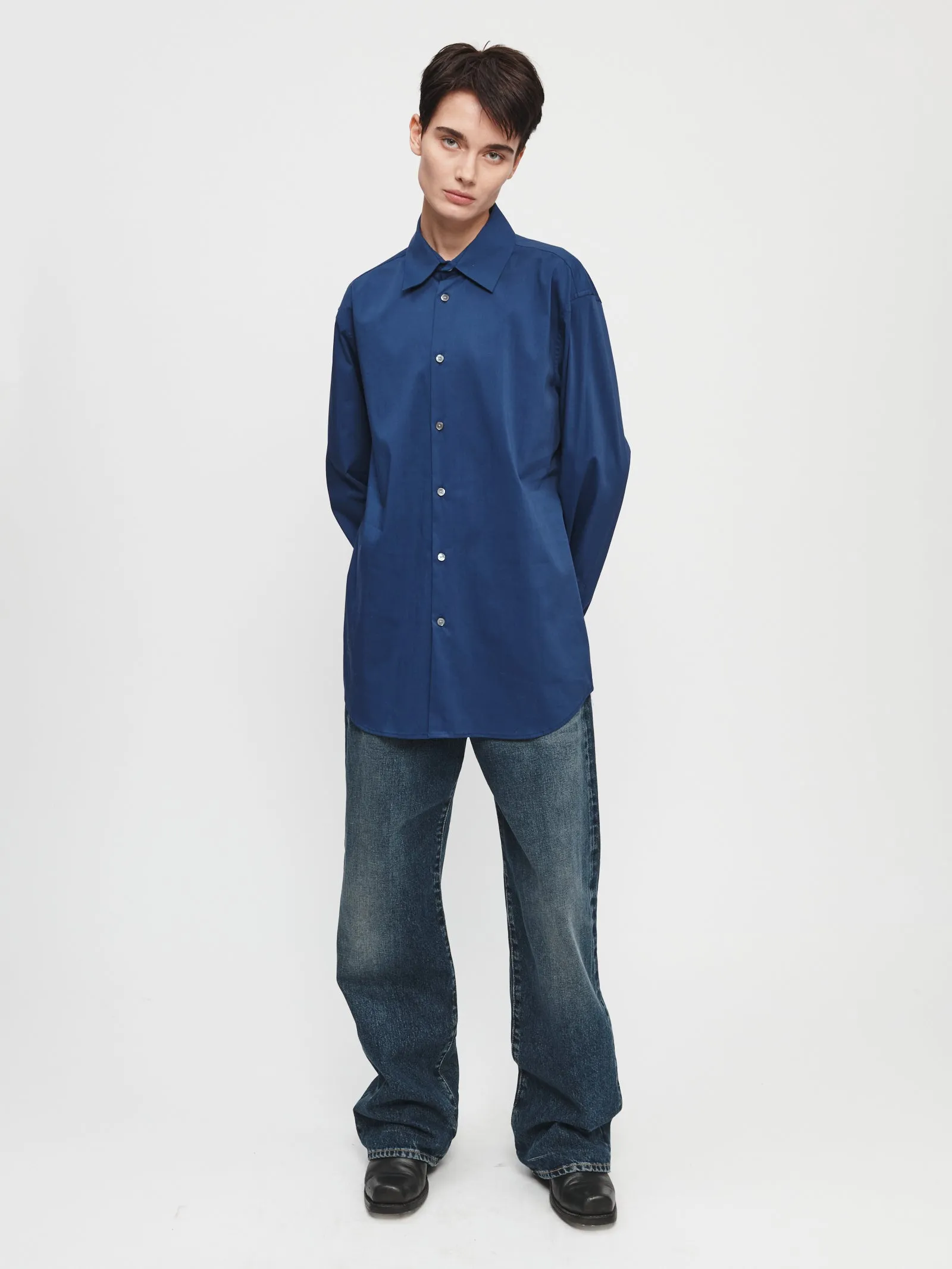 Slim Long Shirt in Ultramarine sold by 6397