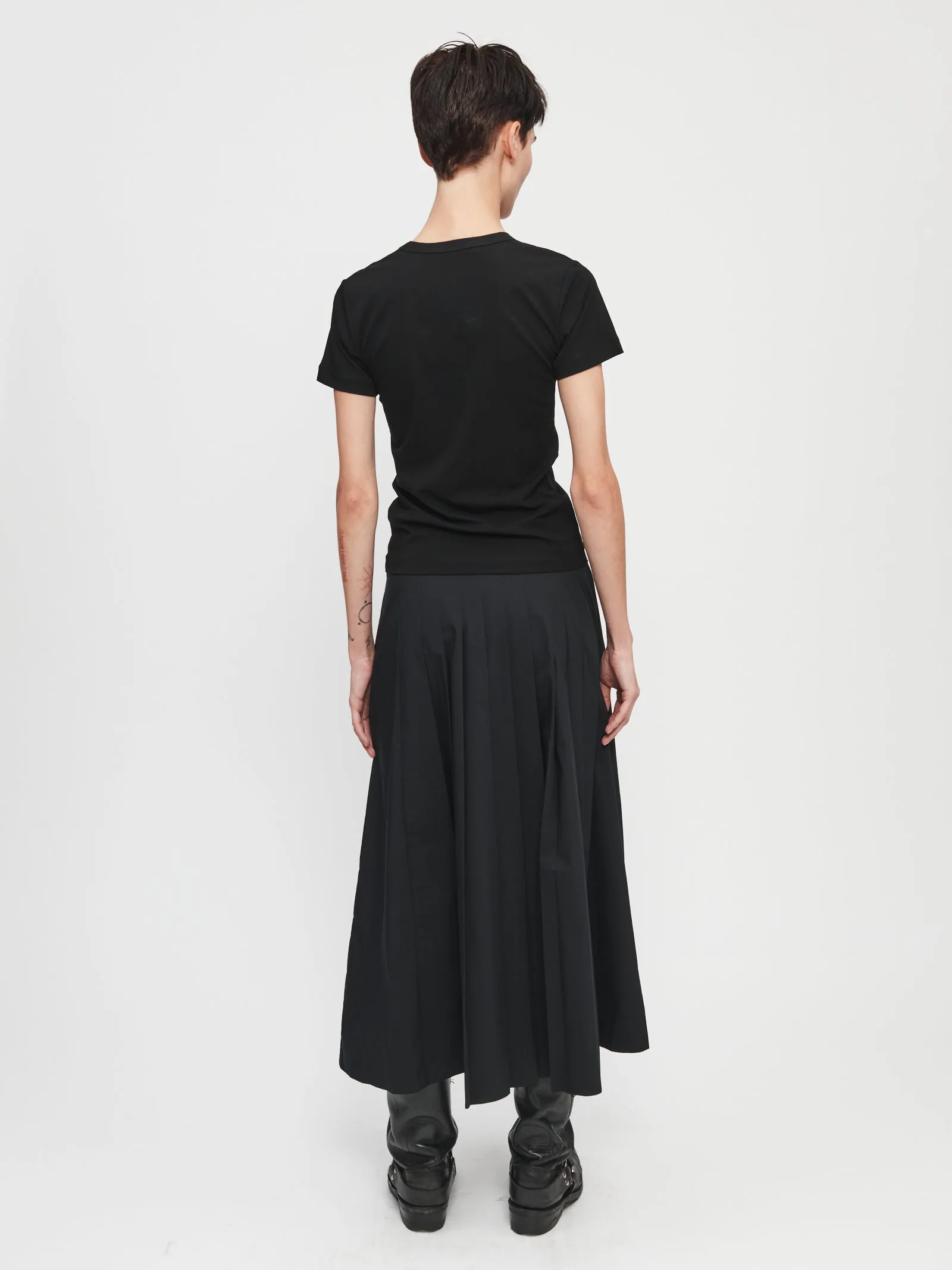 Pleated Wrap Skirt in Black sold by 6397 product image thumbnail 4