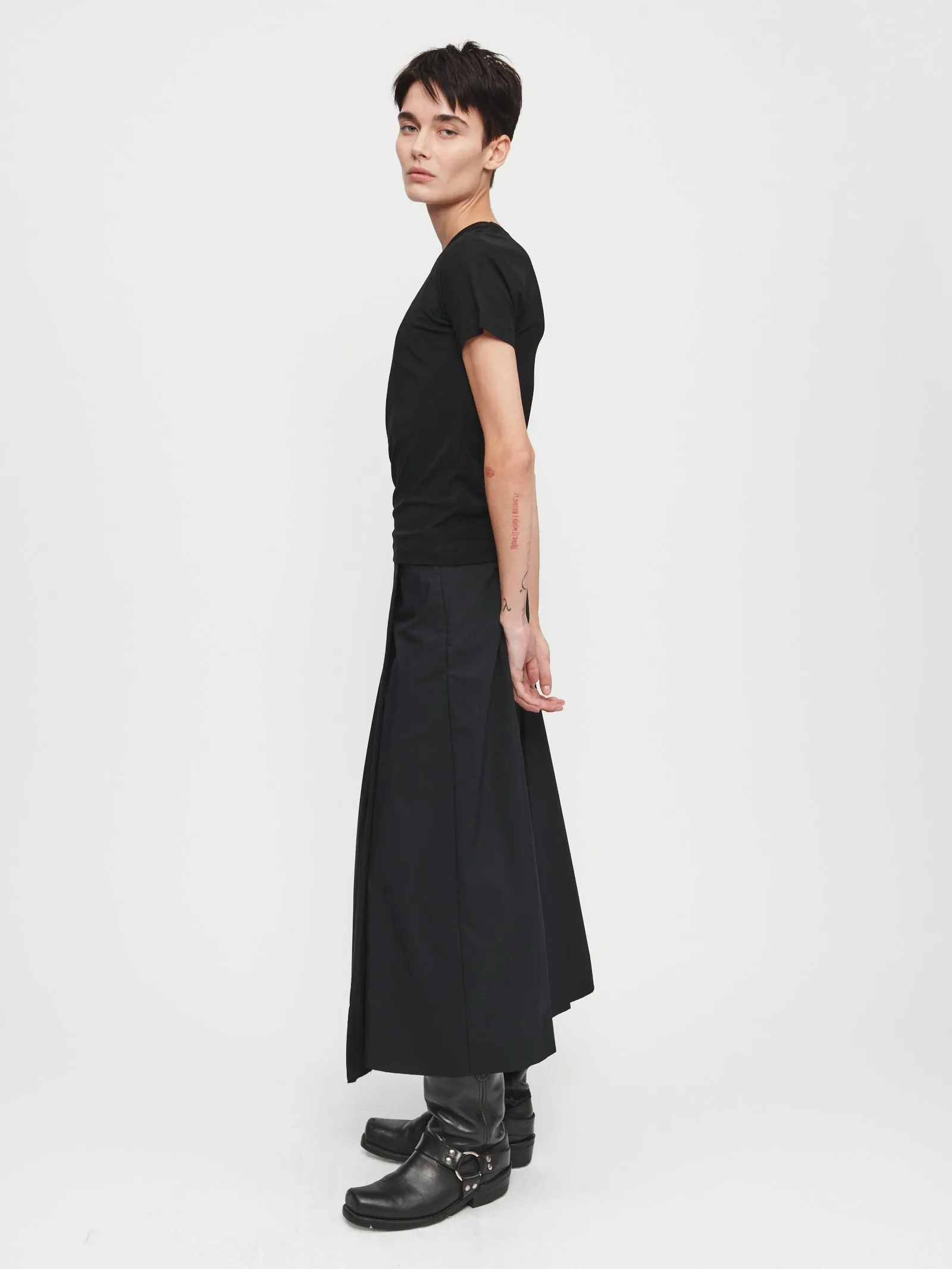Pleated Wrap Skirt in Black sold by 6397 product image thumbnail 3