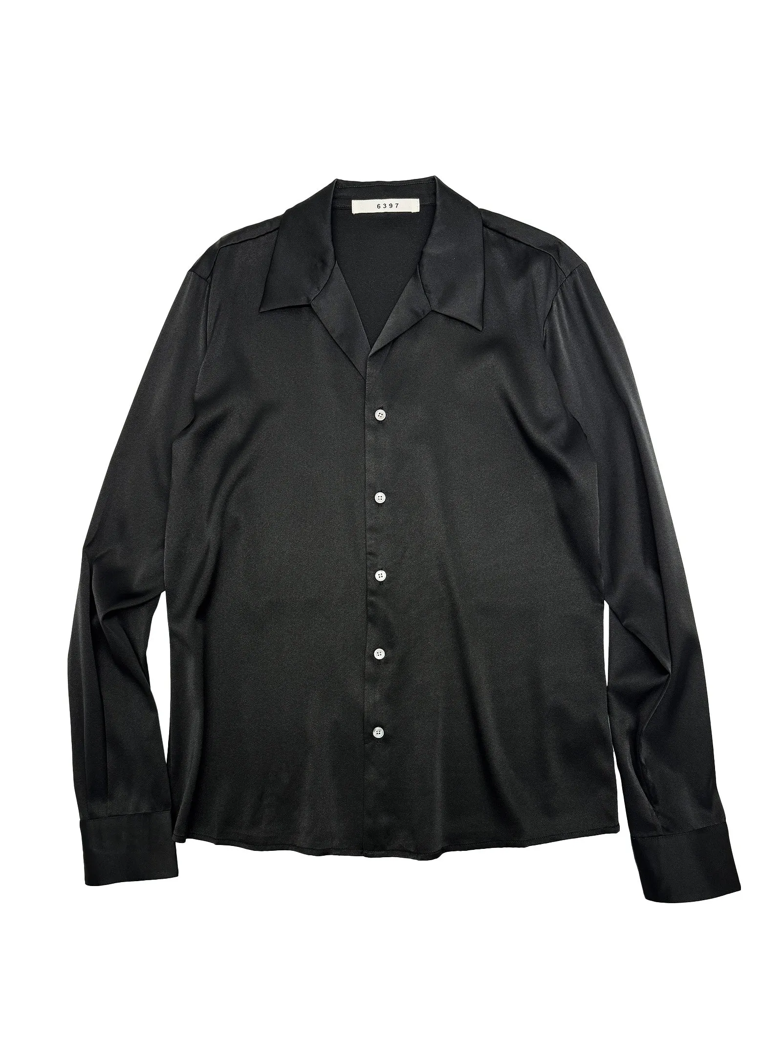 Silk Slim Shirt in Black sold by 6397 product image thumbnail 2