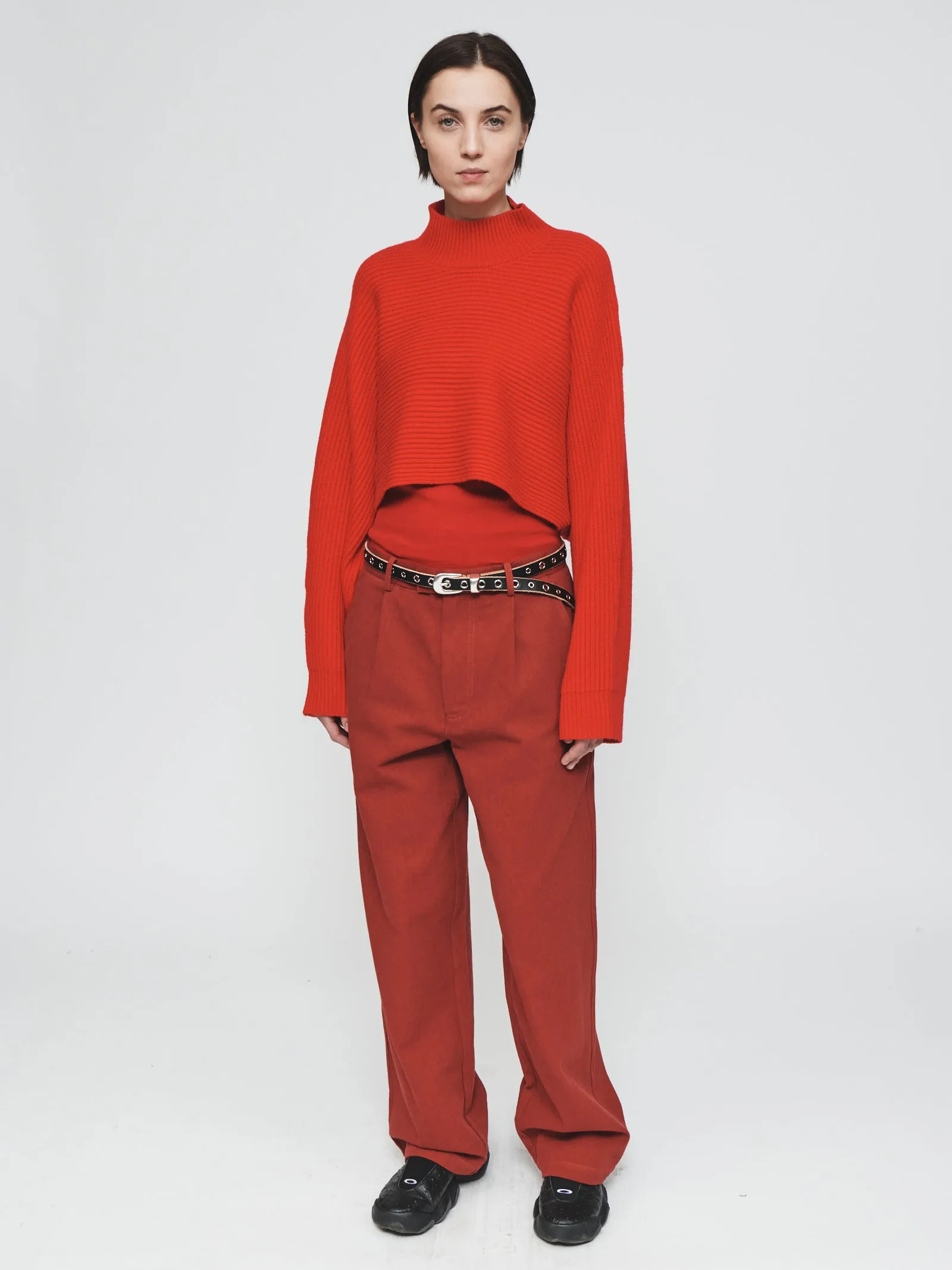 Wide Rib Crop in Rouge sold by 6397