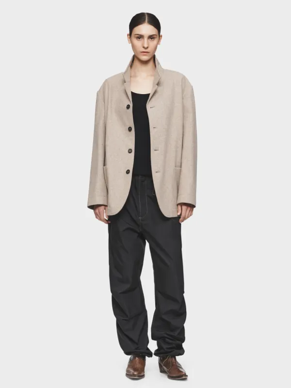 4 Button Blazer Jacket in Oat sold by 6397