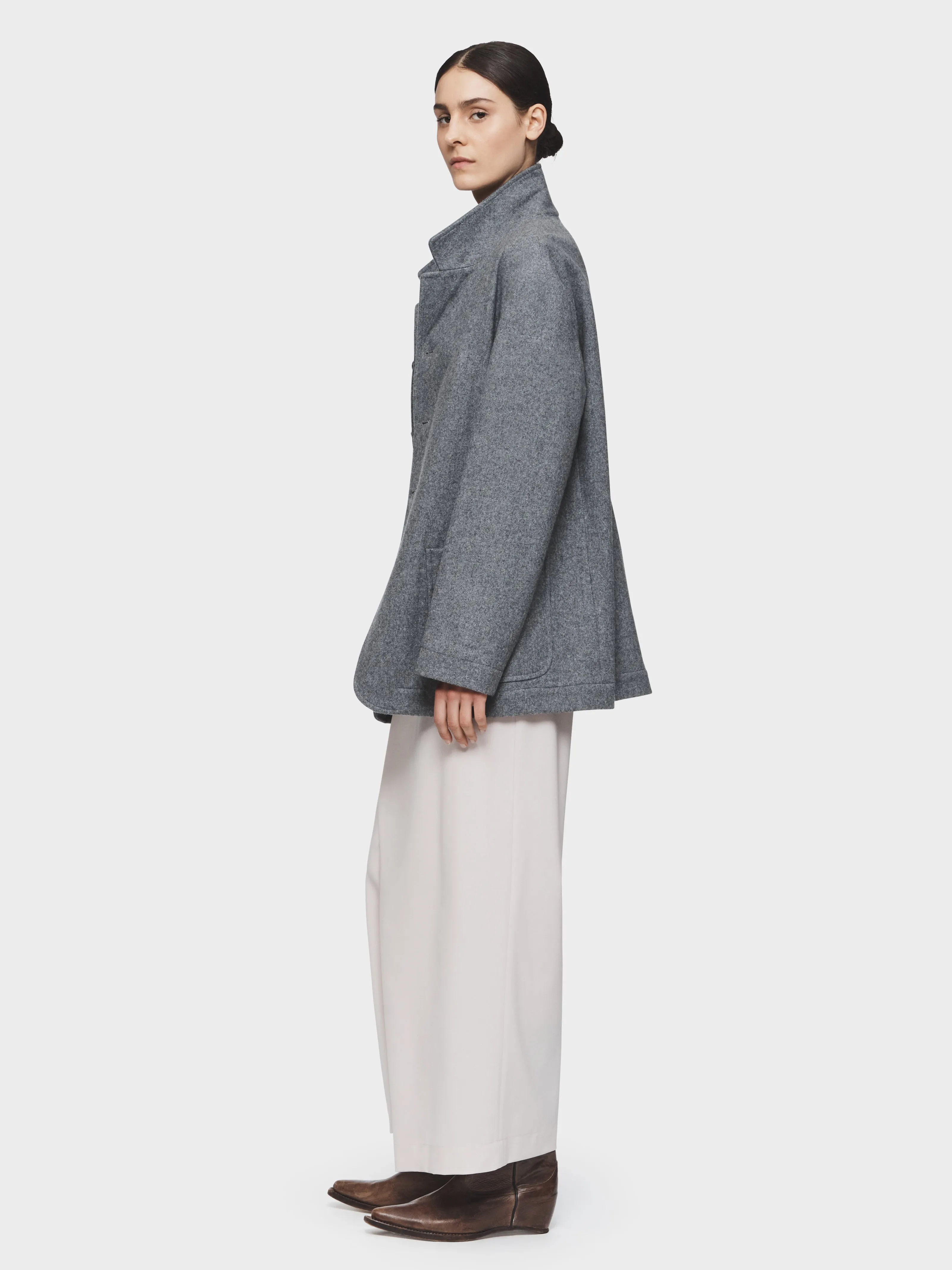 4 Button Blazer Jacket in Heather Grey sold by 6397 product image thumbnail 2