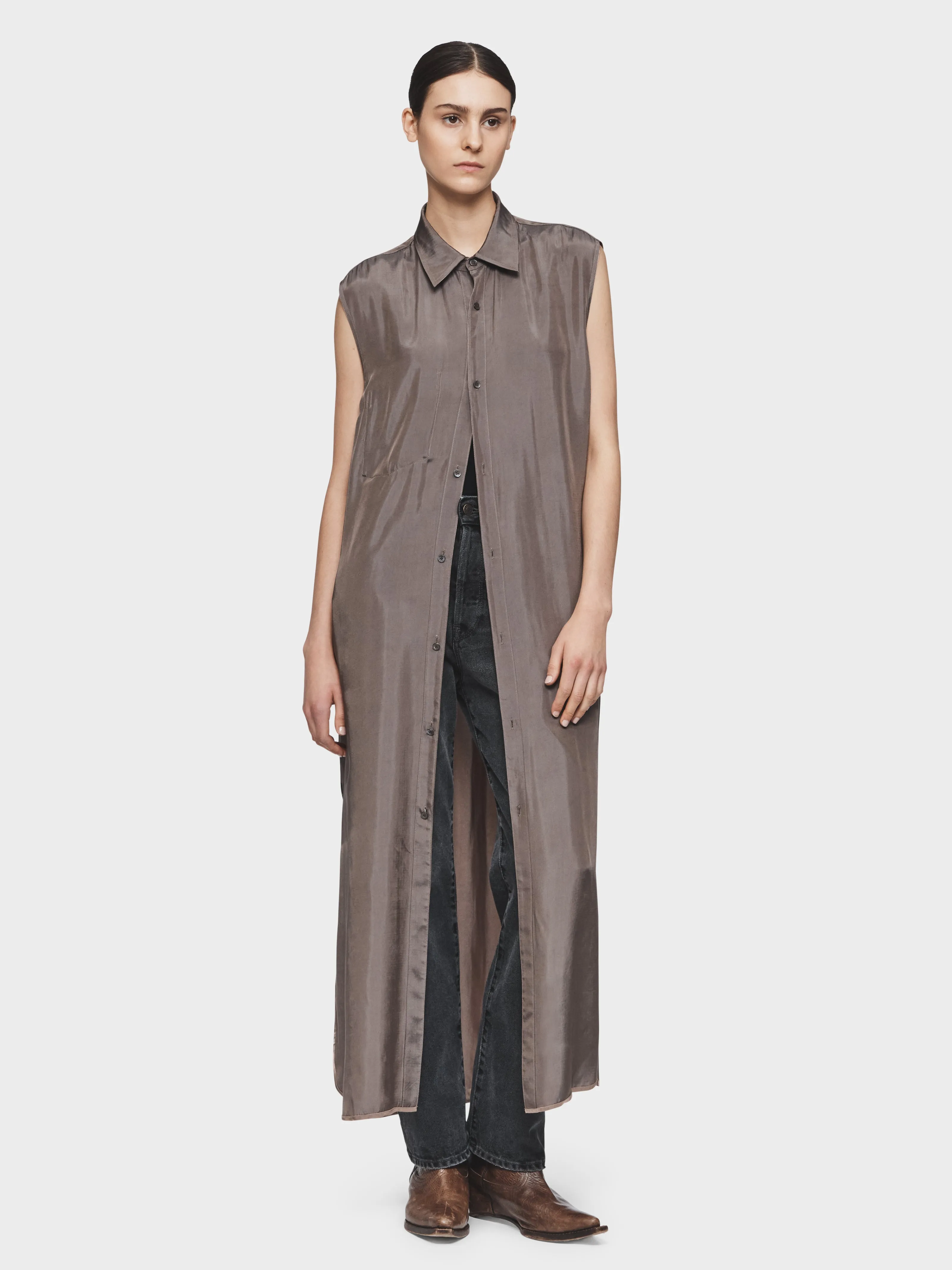 Reversible Shirt Dress in Topaz sold by 6397 product image thumbnail 4