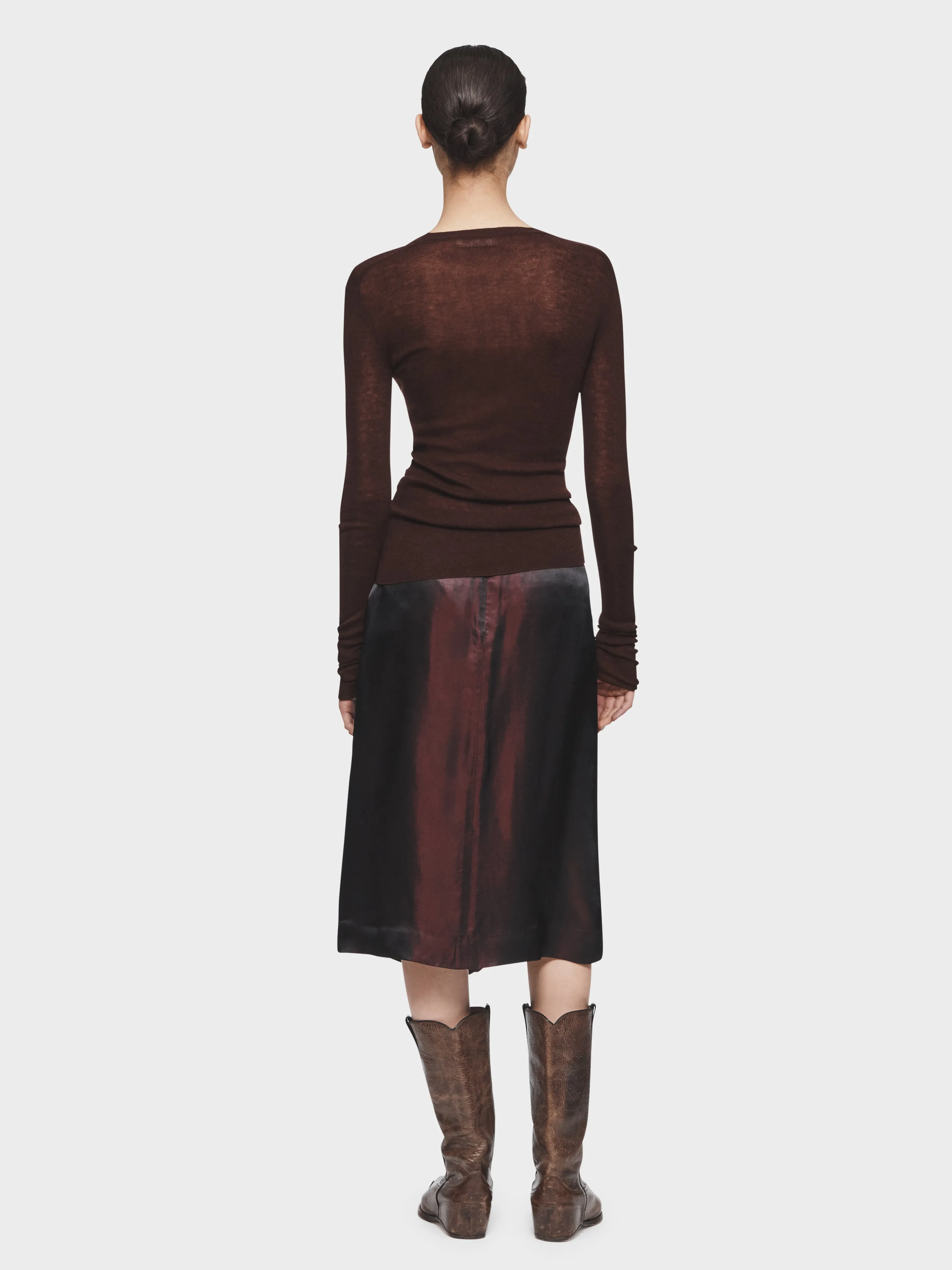 Wrap Skirt in Garnet sold by 6397 product image thumbnail 3